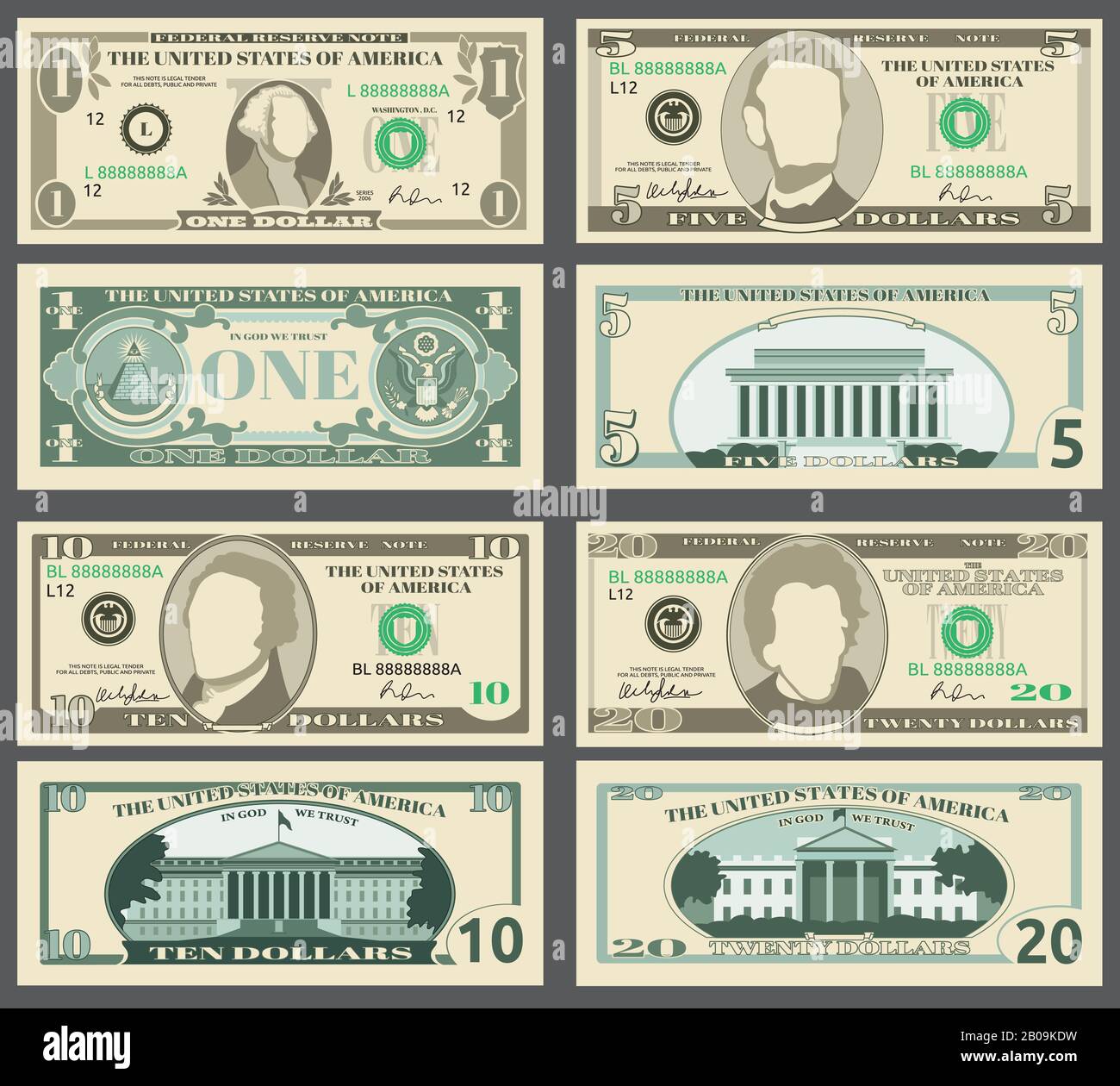 Bank building us dollar bill hi-res stock photography and images - Alamy