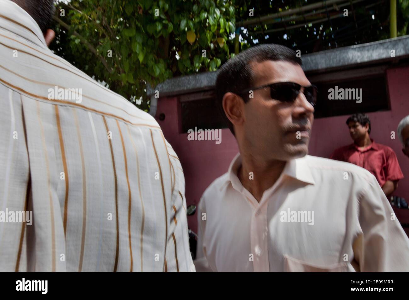 Mohamed Nasheed, is a Maldivian politician, who served as the fourth President of the Maldives from 2008 to 2012. He was the first democratically elected president of the Maldives and one of the founders of the Maldivian Democratic Party. Stock Photo