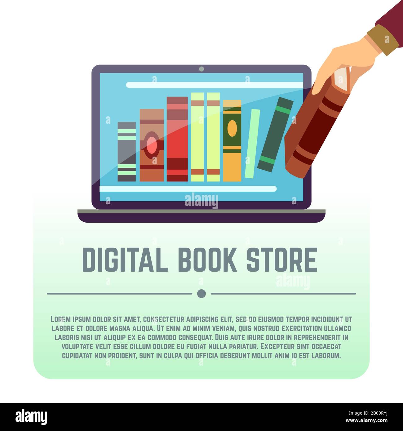 Books computer and documents Stock Vector Images - Alamy