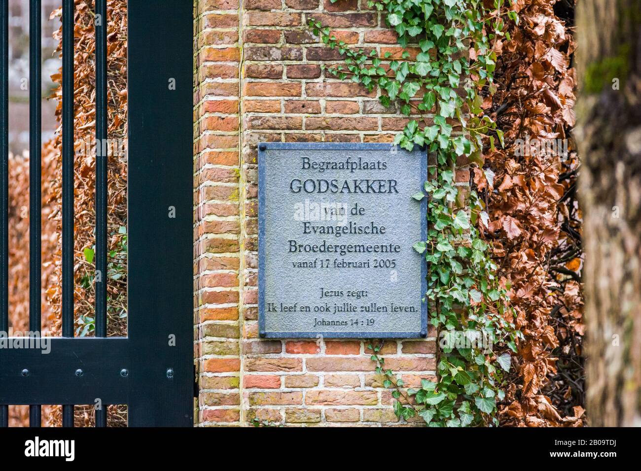 Zeist, Netherlands - January 04, 2020. Architecture around Evangelical school Stock Photo