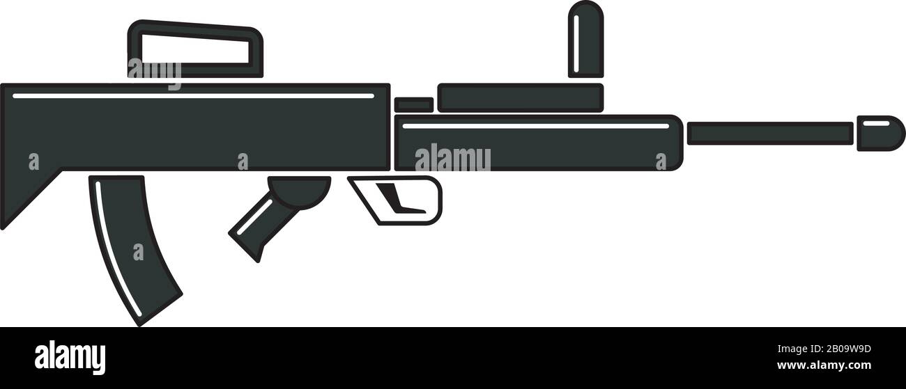Isolated militay rifle icon Stock Vector Image & Art - Alamy