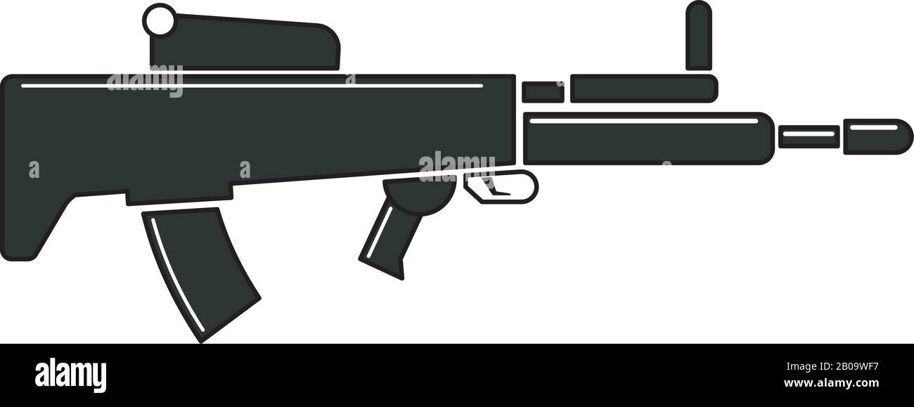 Isolated militay rifle icon Stock Vector Image & Art - Alamy