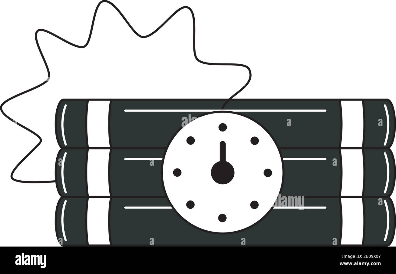 Isolated dynamite bomb icon Stock Vector