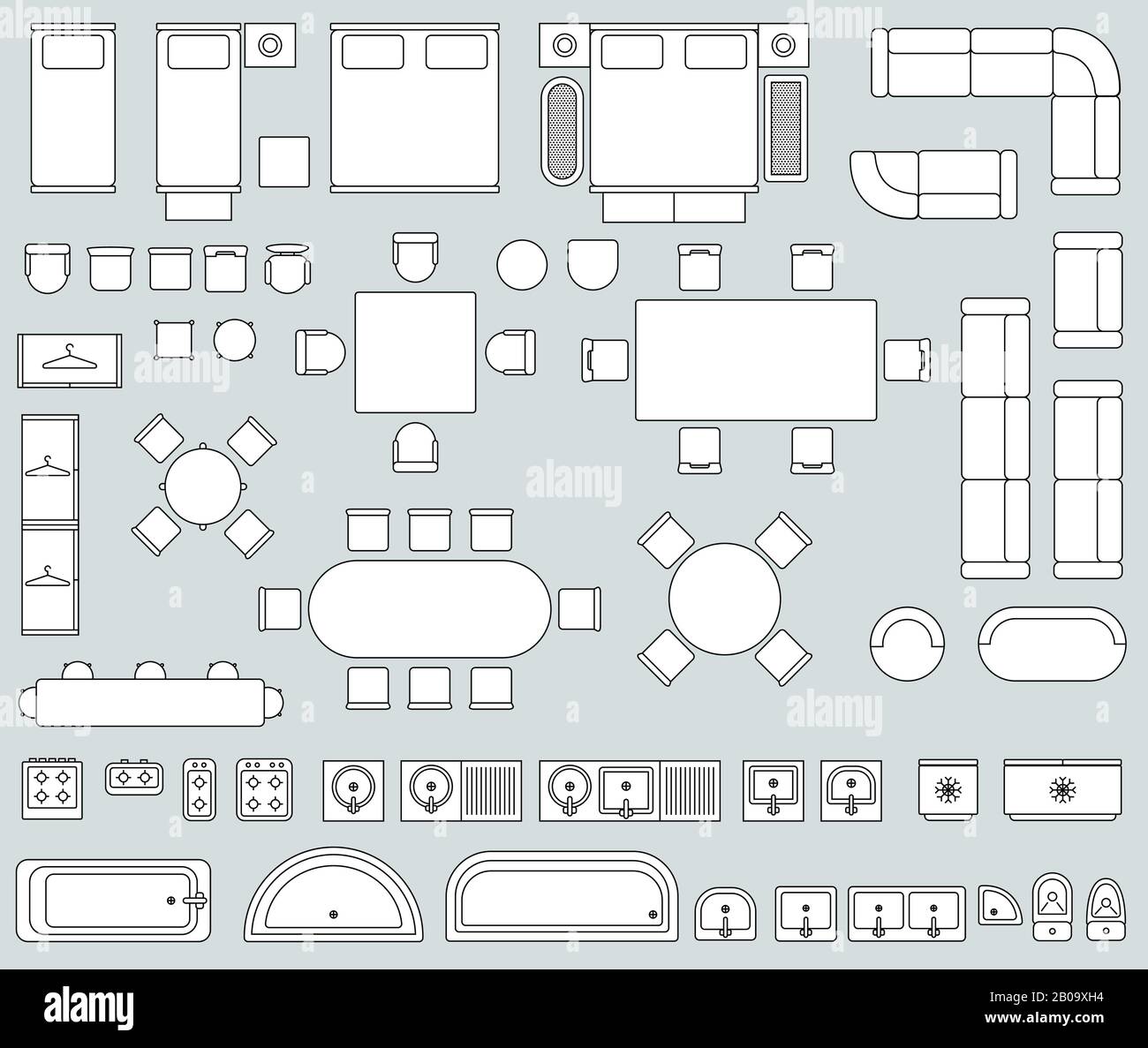 Furniture Icons For Floor Plans