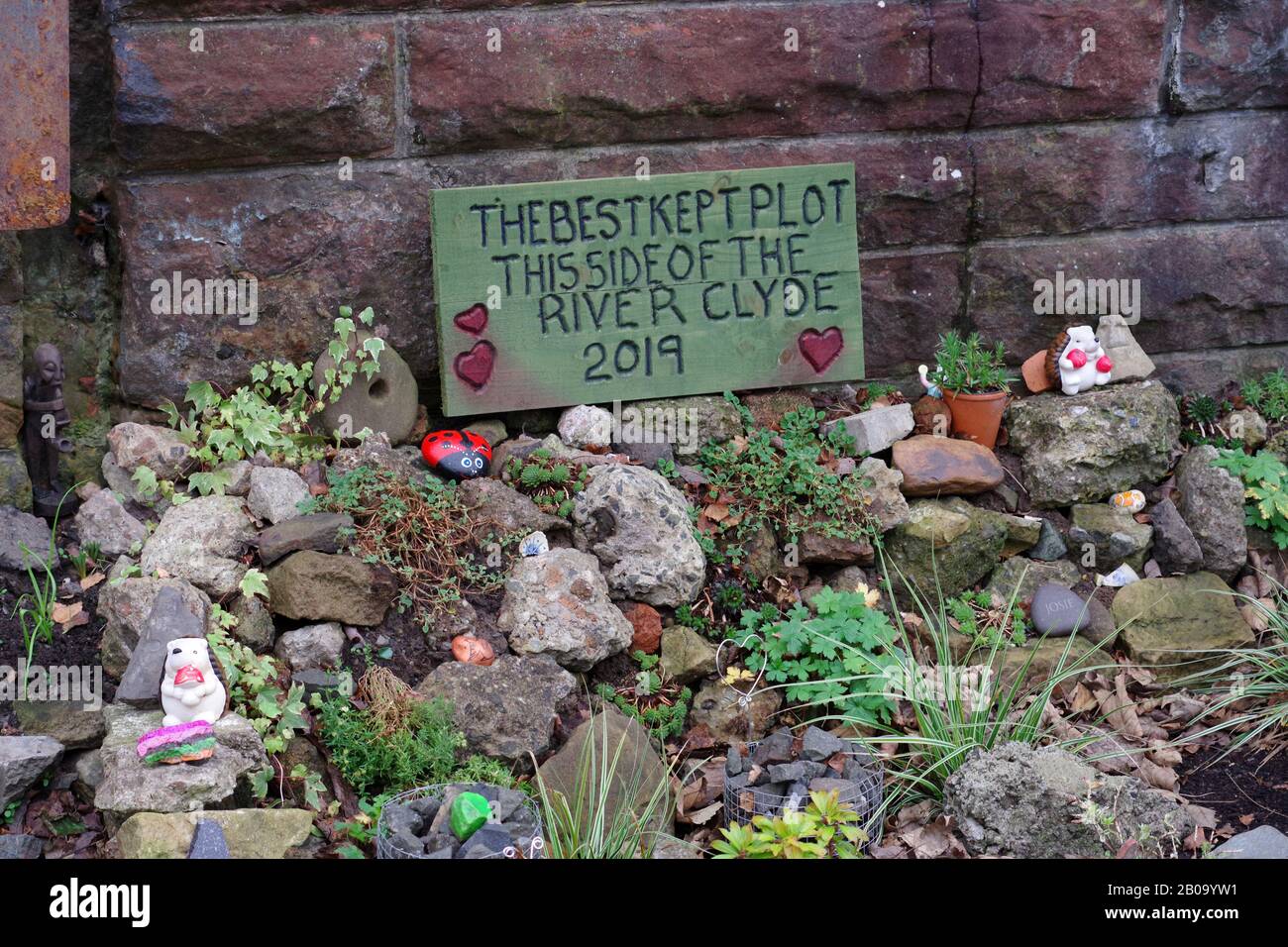 The Best Kept Plot This Side of the River Clyde 2019, Yoker, Glasgow Stock Photo
