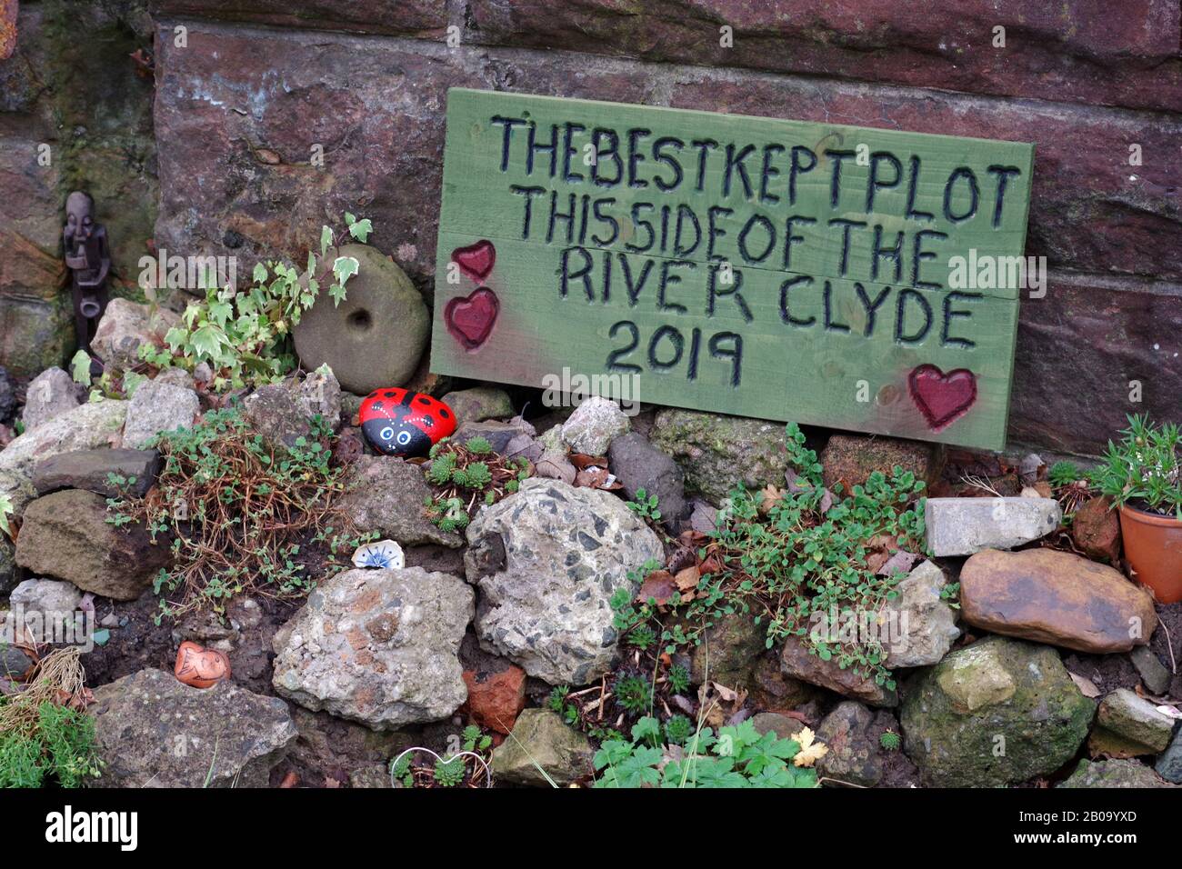 The Best Kept Plot This Side of the River Clyde 2019, Yoker, Glasgow Stock Photo
