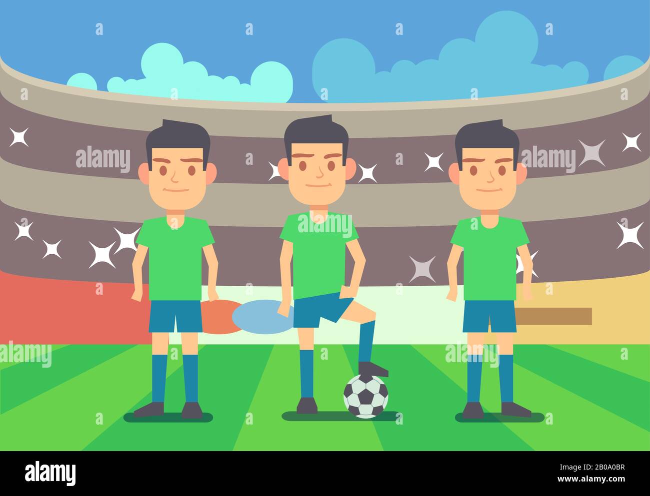 Soccer player on training Stock Vector Images - Alamy
