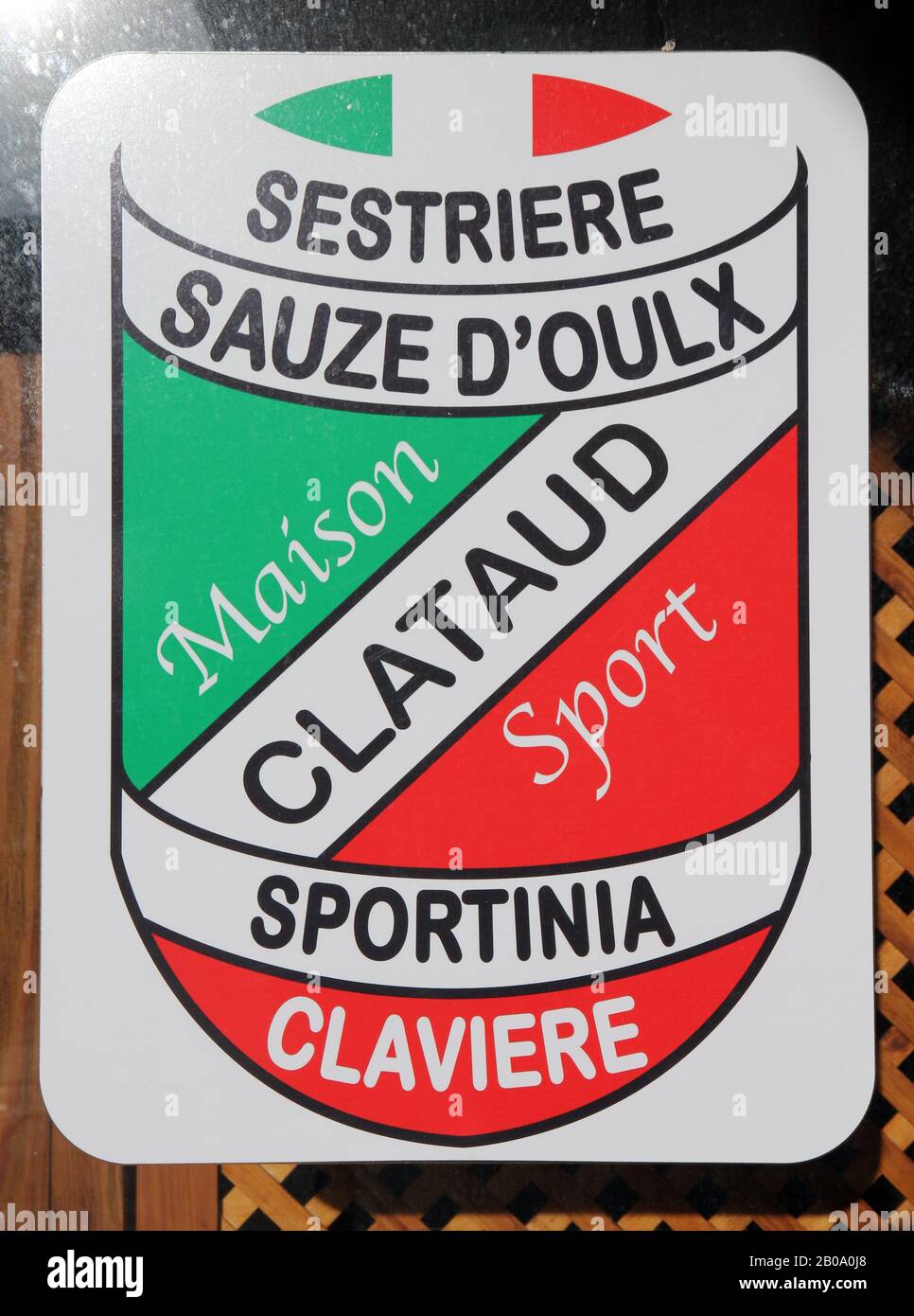 Maison Clataud Sport Claviere Italy Stock Photo