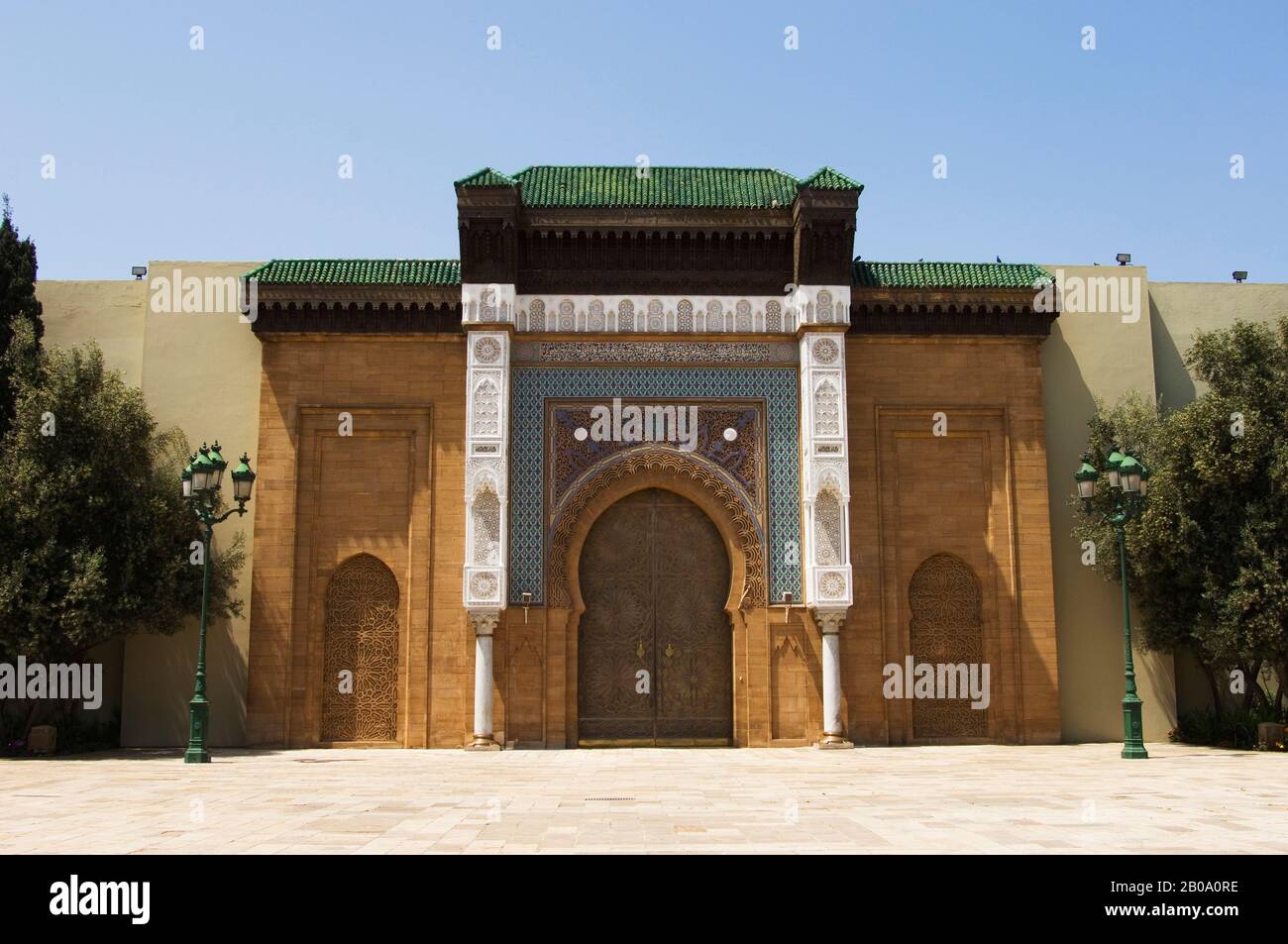 MOROCCO, CASABLANCA, PALACE OF THE KING, GATE Stock Photo - Alamy
