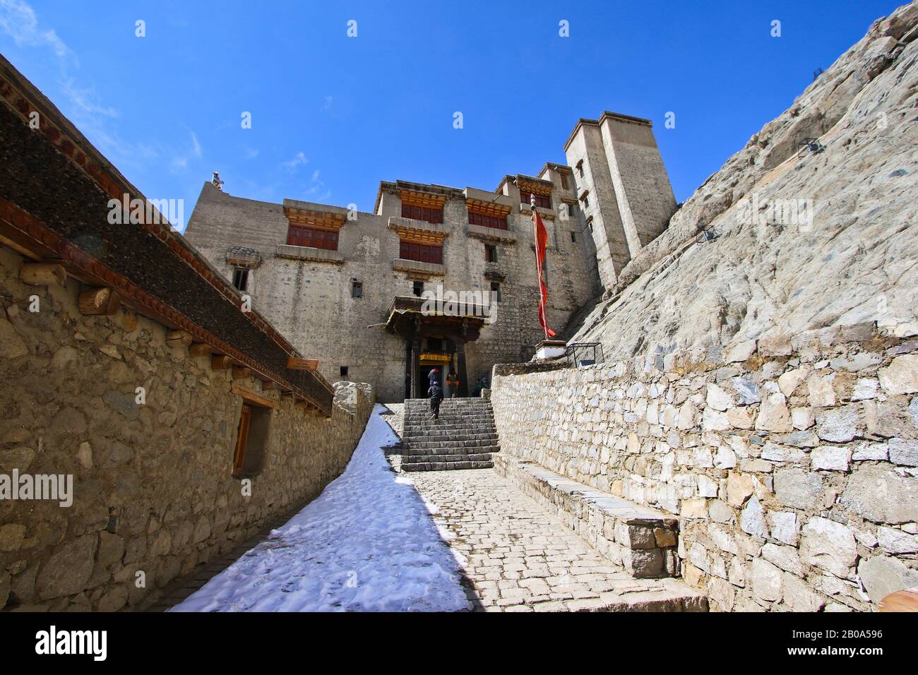 Leh palace. Leh,  Ladakh. Himalayas. India Stock Photo