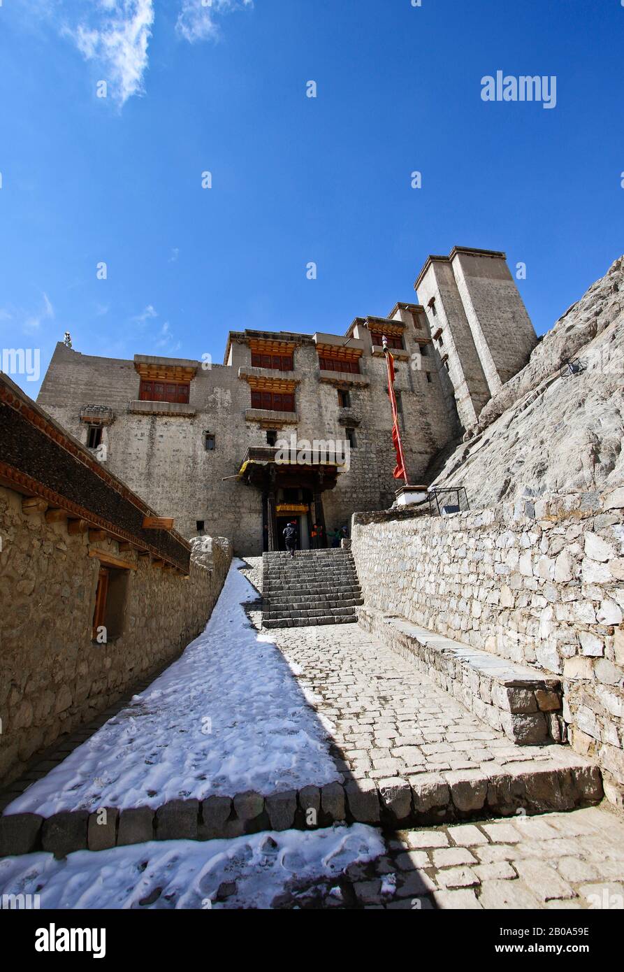 Leh palace. Leh,  Ladakh. Himalayas. India Stock Photo