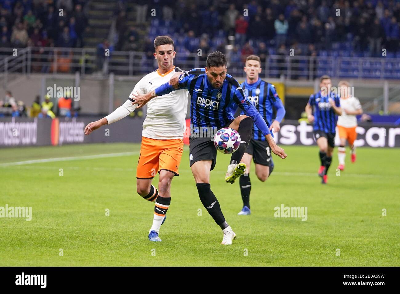 Milano Italy 19 Feb 2020 Ferran Torres Valencia And Jose Luis