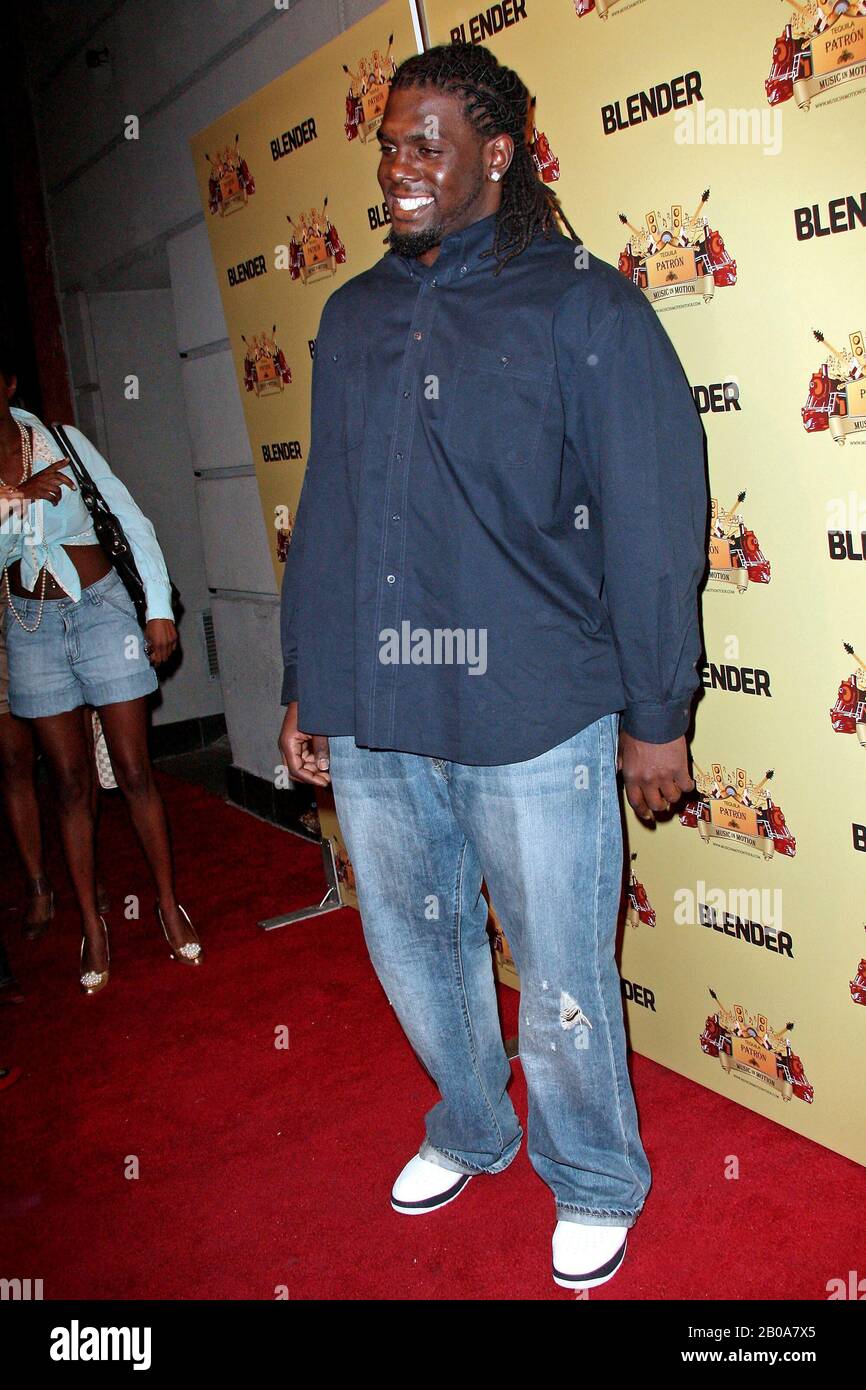 New York, NY, USA. 29 September, 2008. NFL Football Player, Robert Henderson at the Music in Motion Tour Party at Marquee. Credit: Steve Mack/Alamy Stock Photo