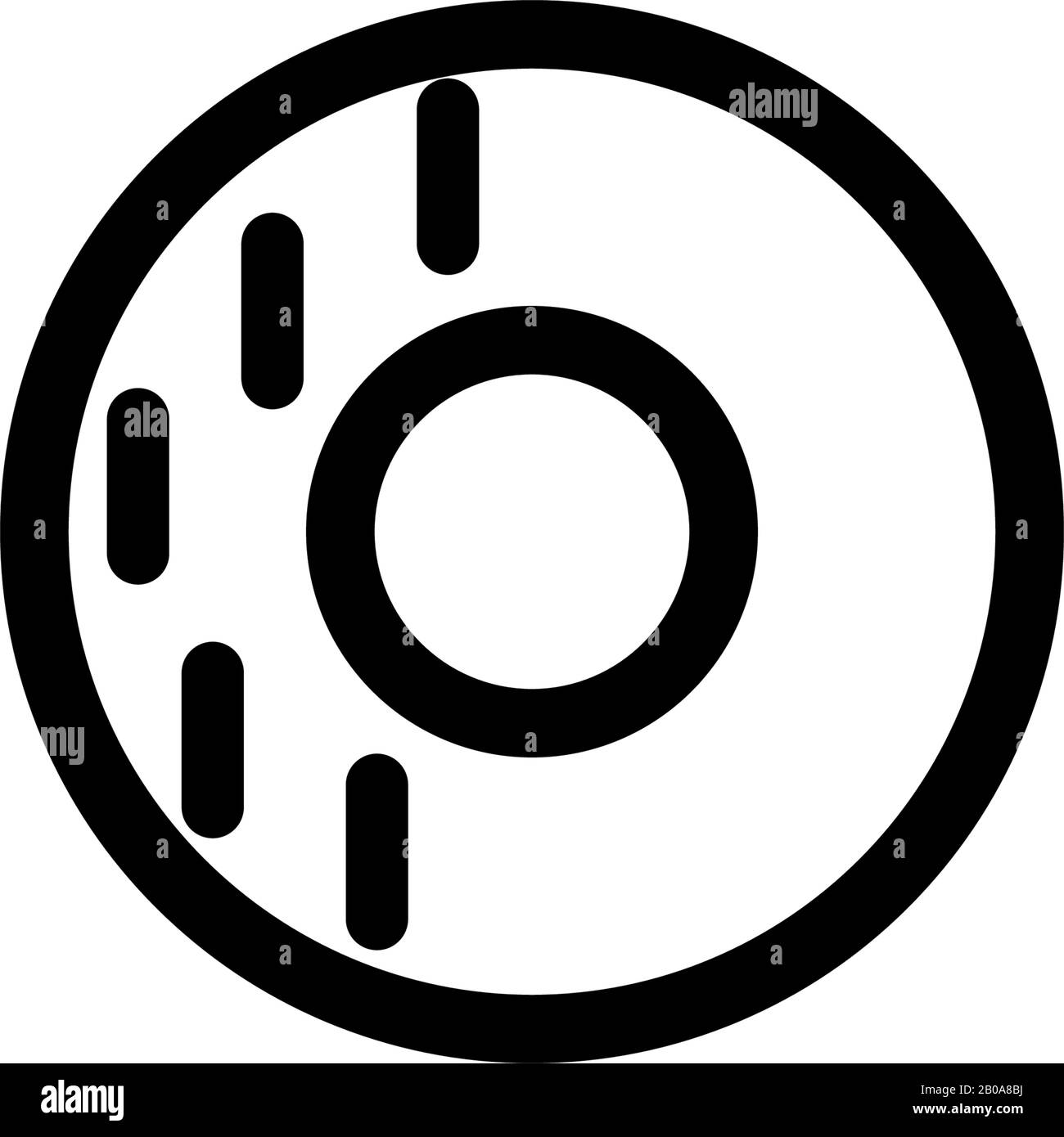 Donut cartoon Black and White Stock Photos & Images - Alamy