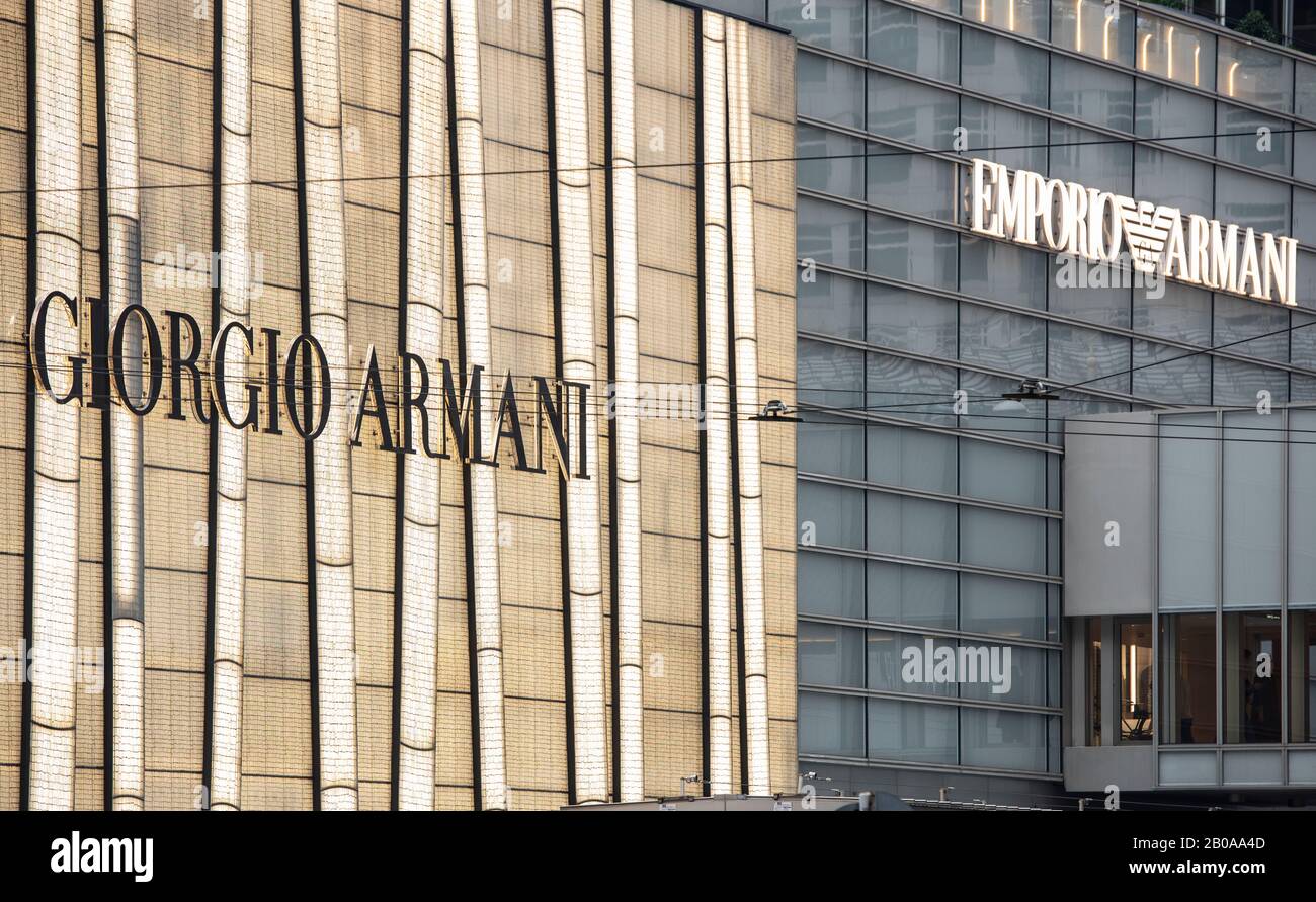 Tsim Sha Tsui, Hong Kong, China - April 09, 2019: Giorgio Armani Store Seen  In Tsim Sha Tsui Hong Kong Stock Photo, Picture and Royalty Free Image.  Image 123264094.