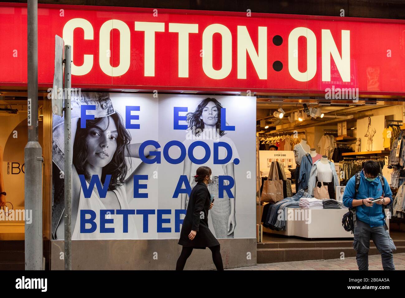 Australia's largest clothing retailer Cotton On store and logo seen in Hong  Kong Stock Photo - Alamy