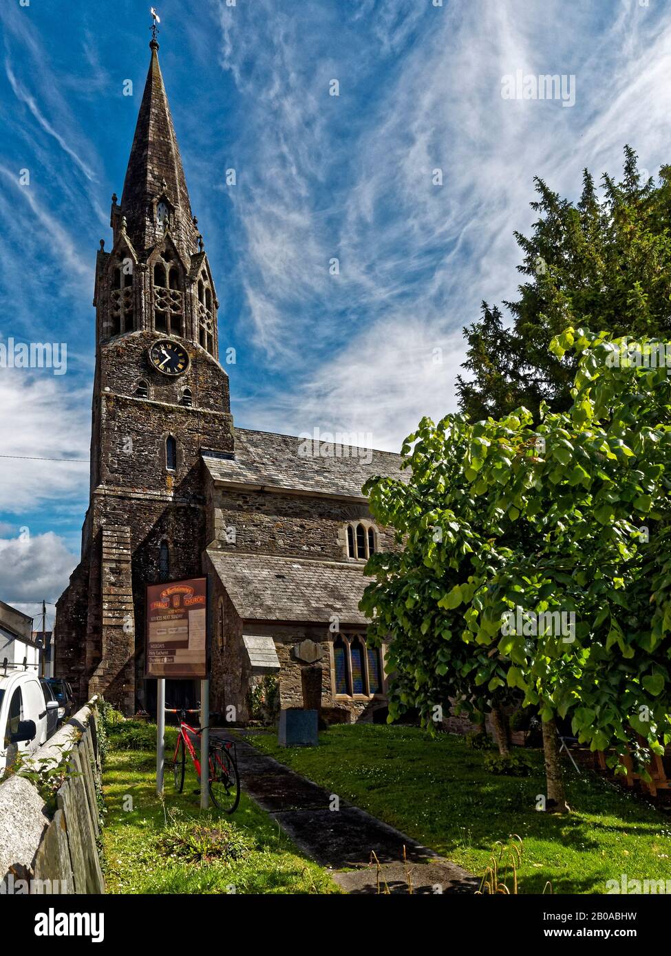 Lostwithiel (Cornwall, UK) is called Lostwydhyel in Cornish, “tail of a