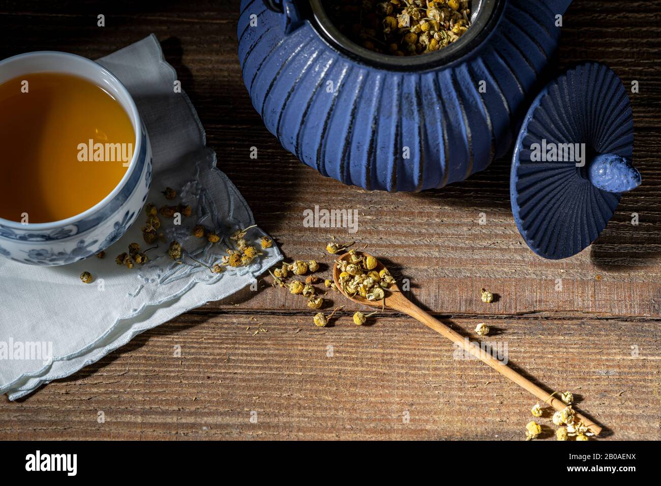 Brewed chamomile tea Stock Photo Alamy