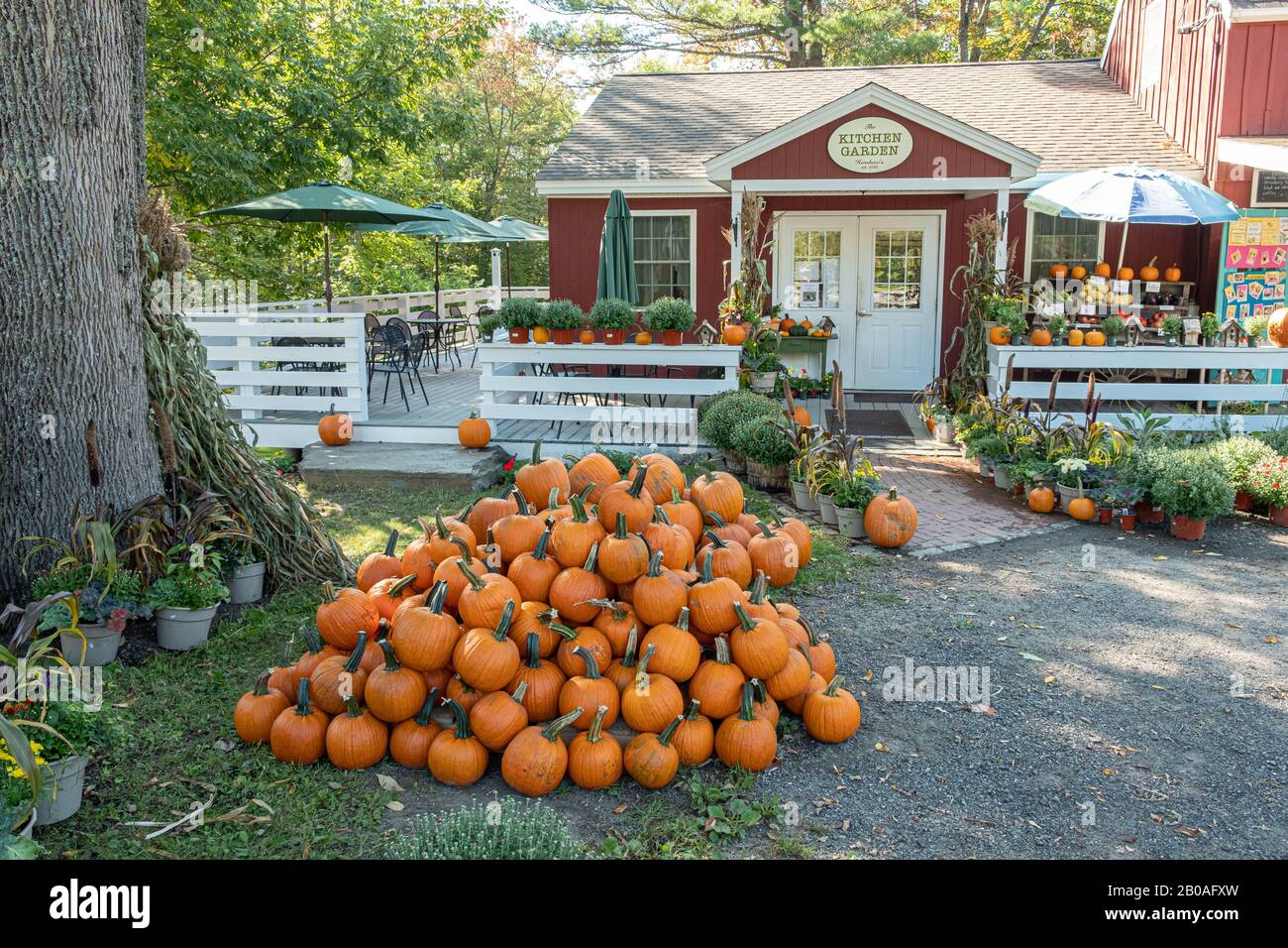 The Kitchen Garden store and bakery in Templeton, MA Stock Photo