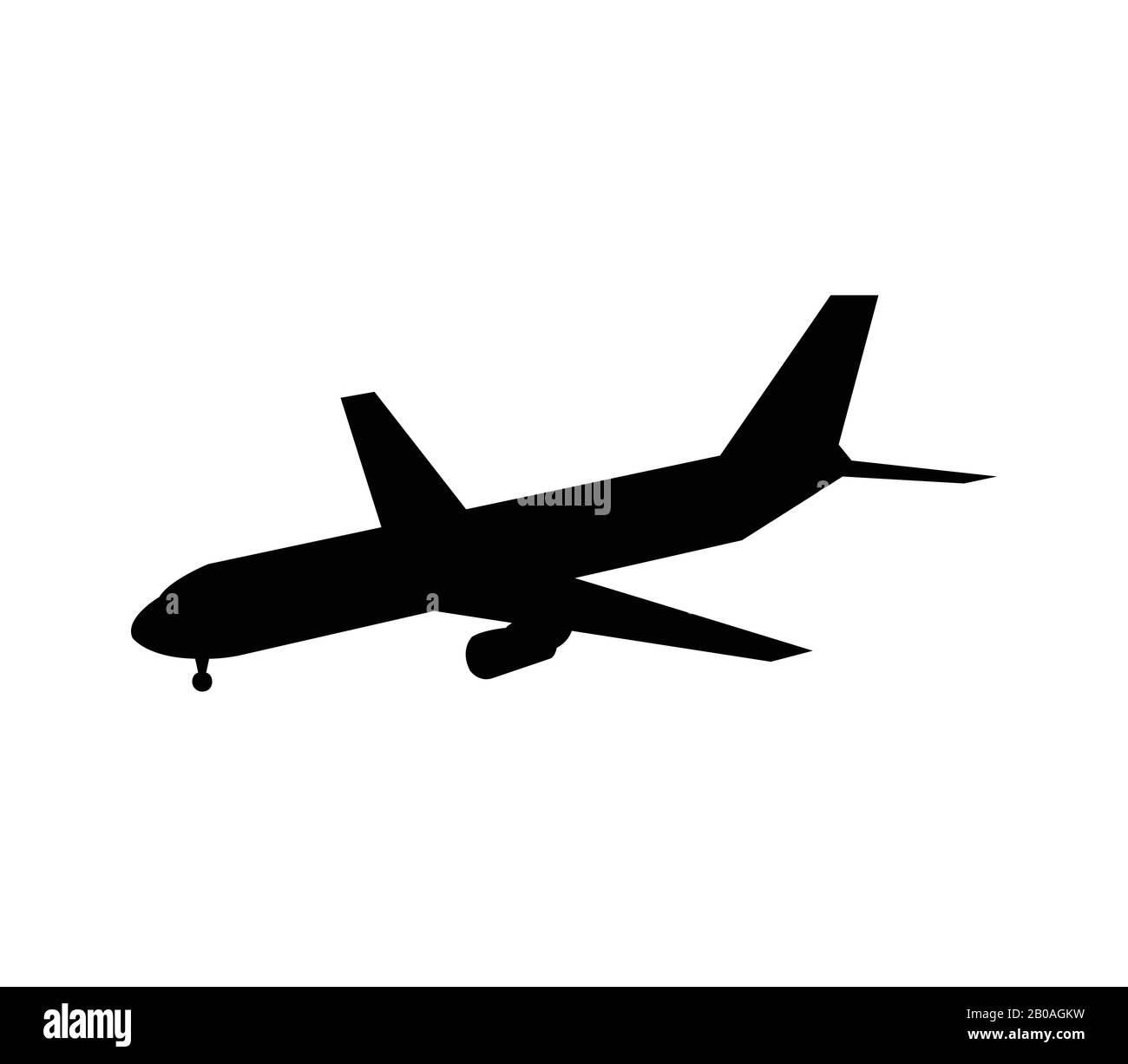 plane icon illustrated in vector on white background Stock Vector Image ...