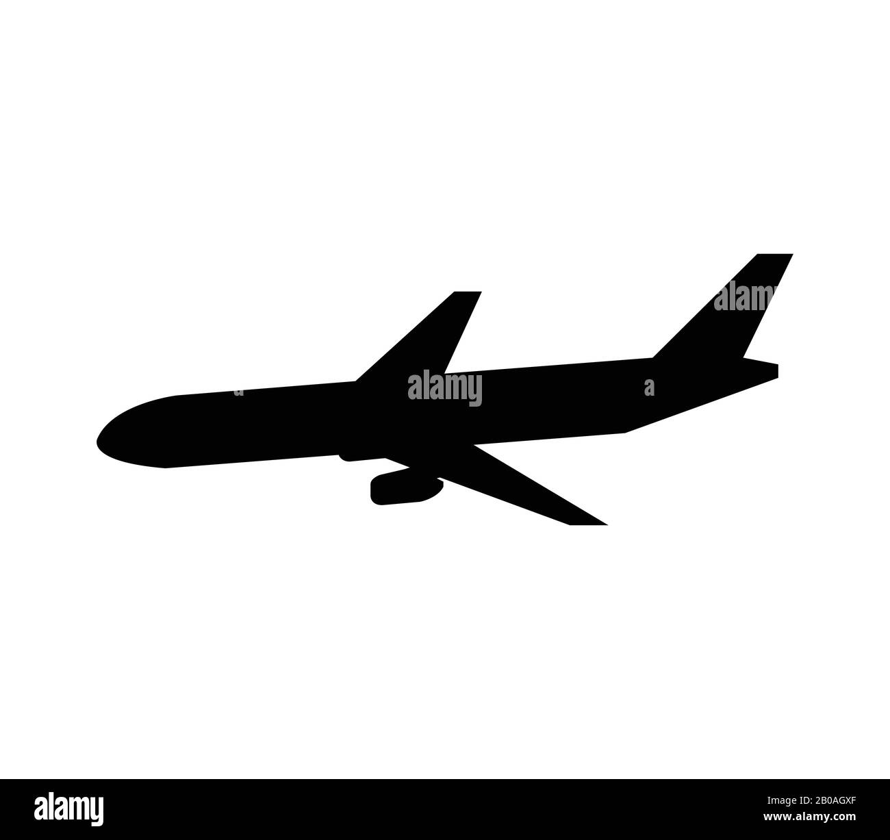 airplane icon illustrated in vector on white background Stock Vector ...