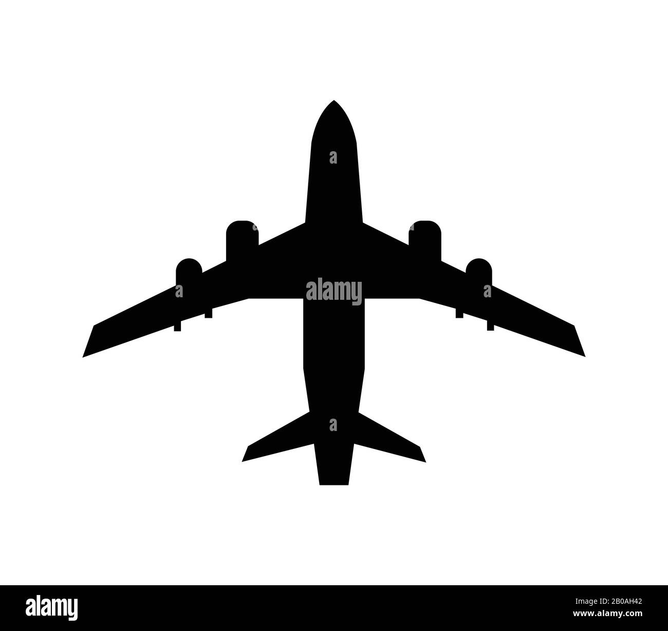 airplane icon illustrated in vector on white background Stock Vector ...