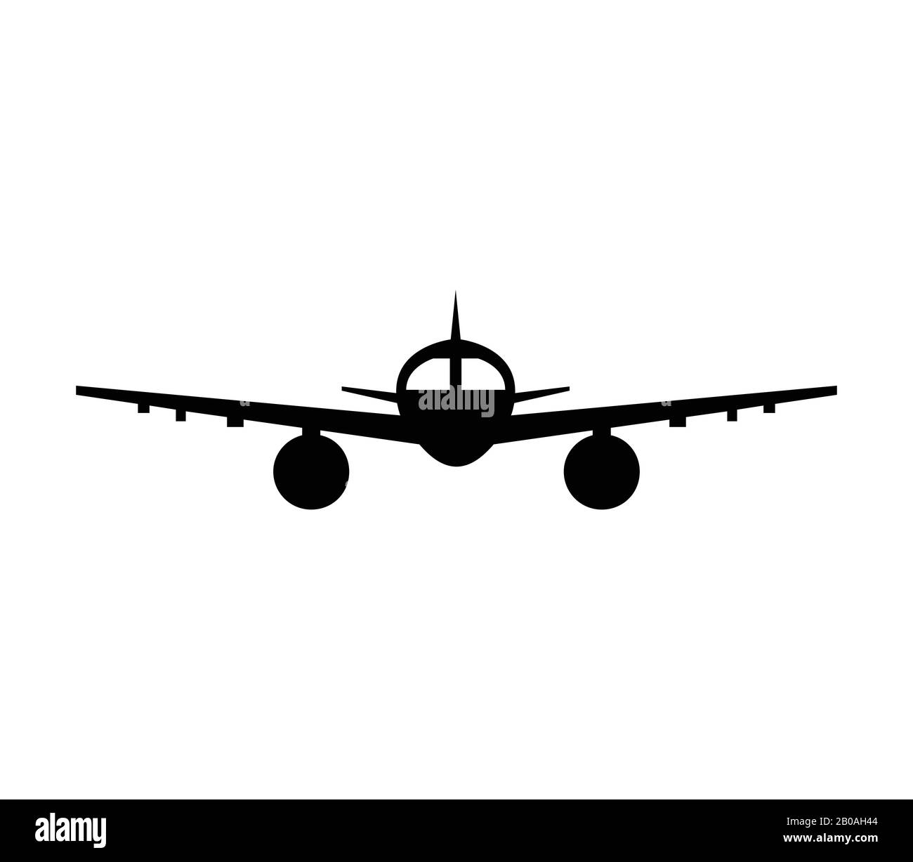 airplane icon illustrated in vector on white background Stock Vector ...
