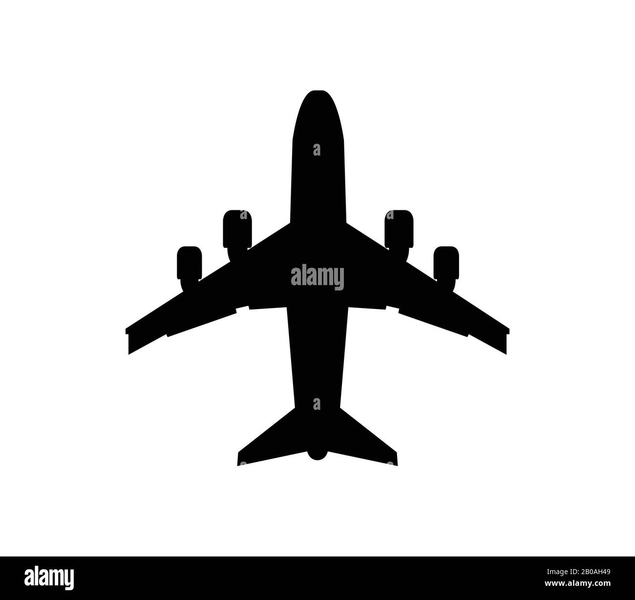 plane icon illustrated in vector on white background Stock Vector Image ...