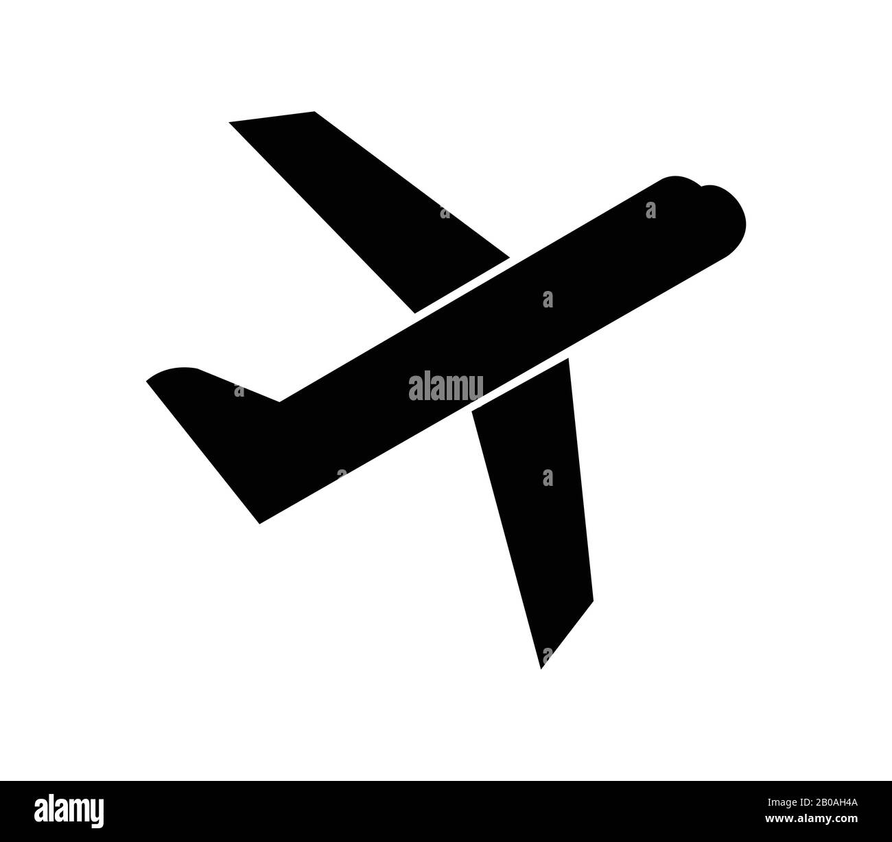airplane icon illustrated in vector on white background Stock Vector ...