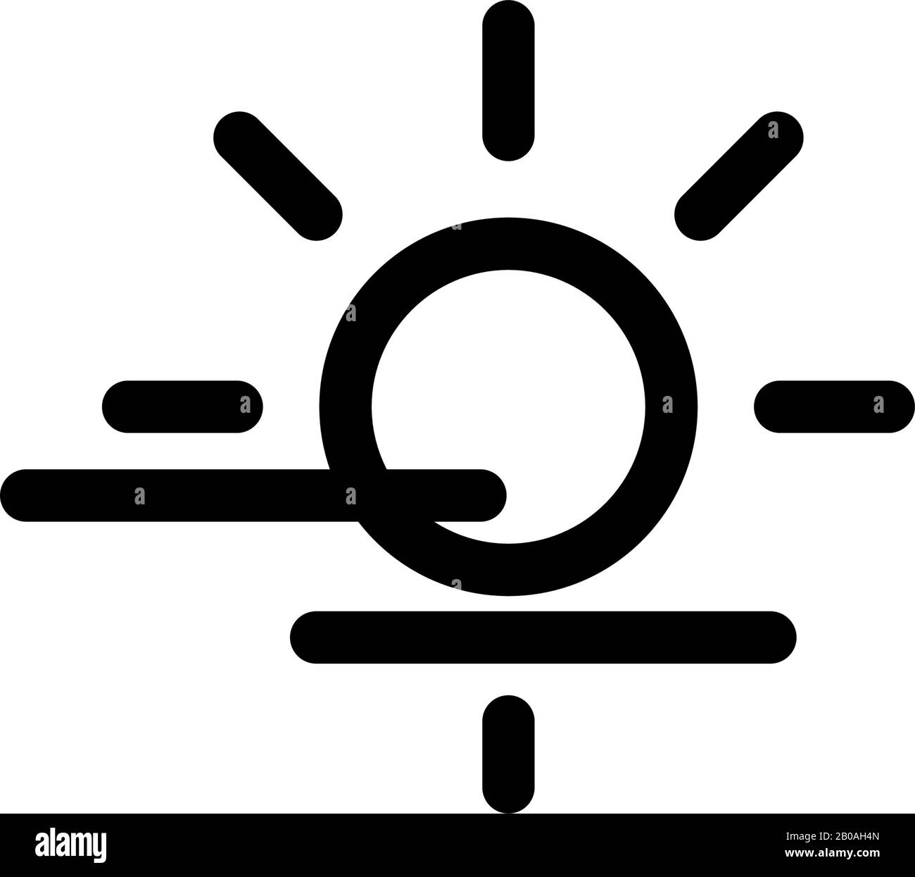 Fog day icon design vector template Stock Vector Image & Art - Alamy