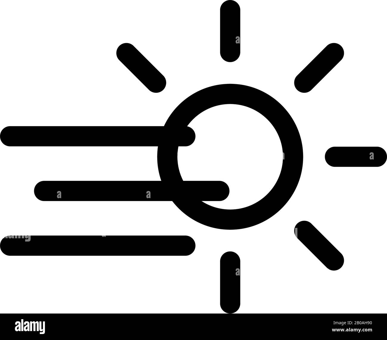 Fog day icon design vector template Stock Vector Image & Art - Alamy