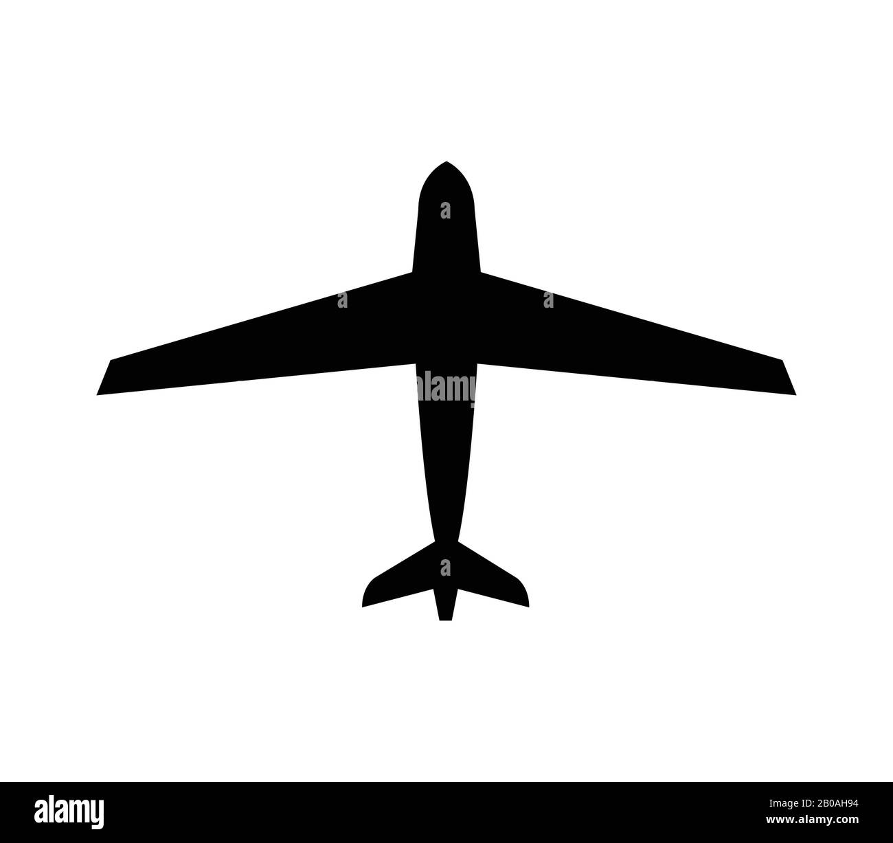 airplane icon illustrated in vector on white background Stock Vector ...