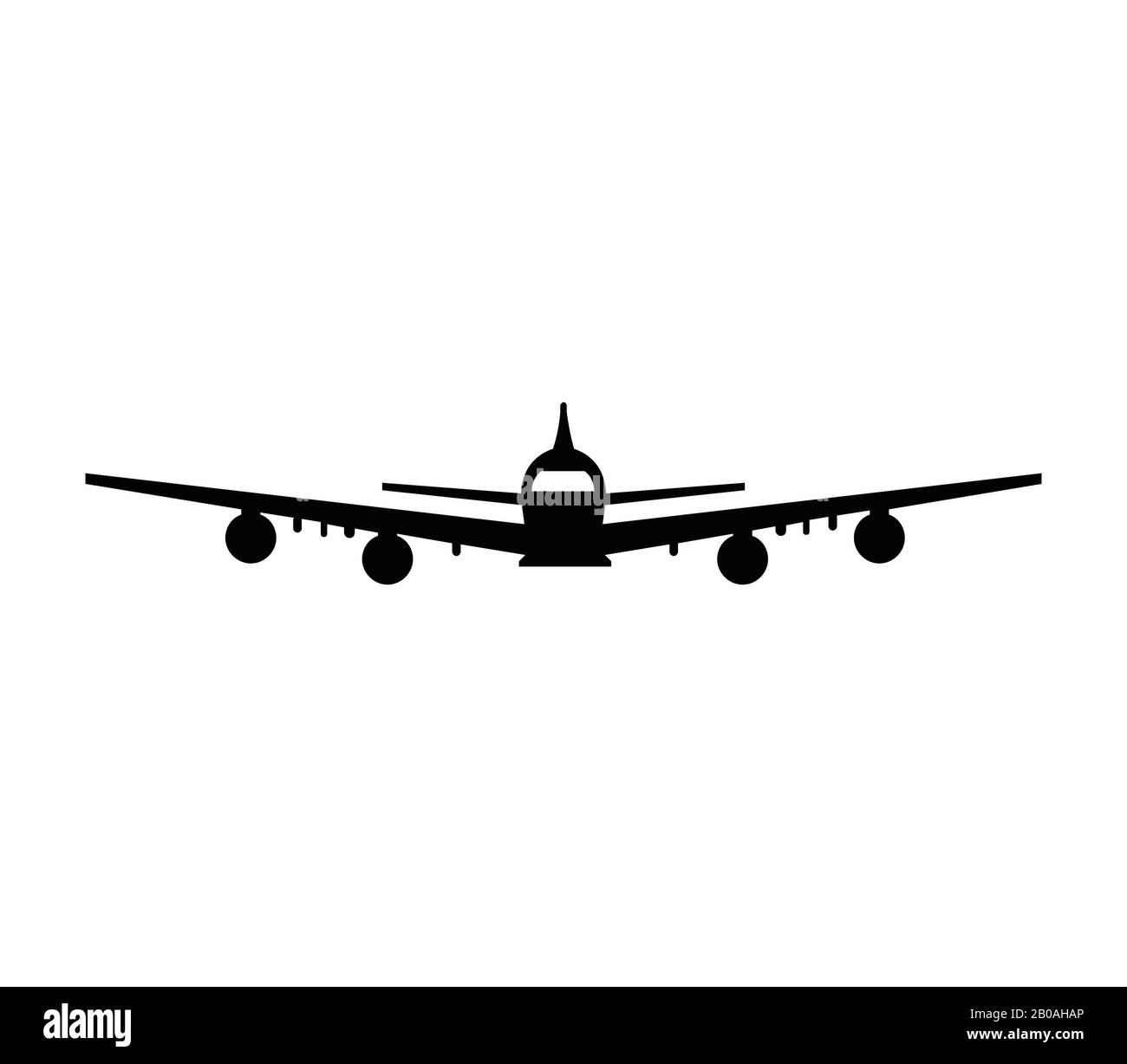 airplane icon illustrated in vector on white background Stock Vector