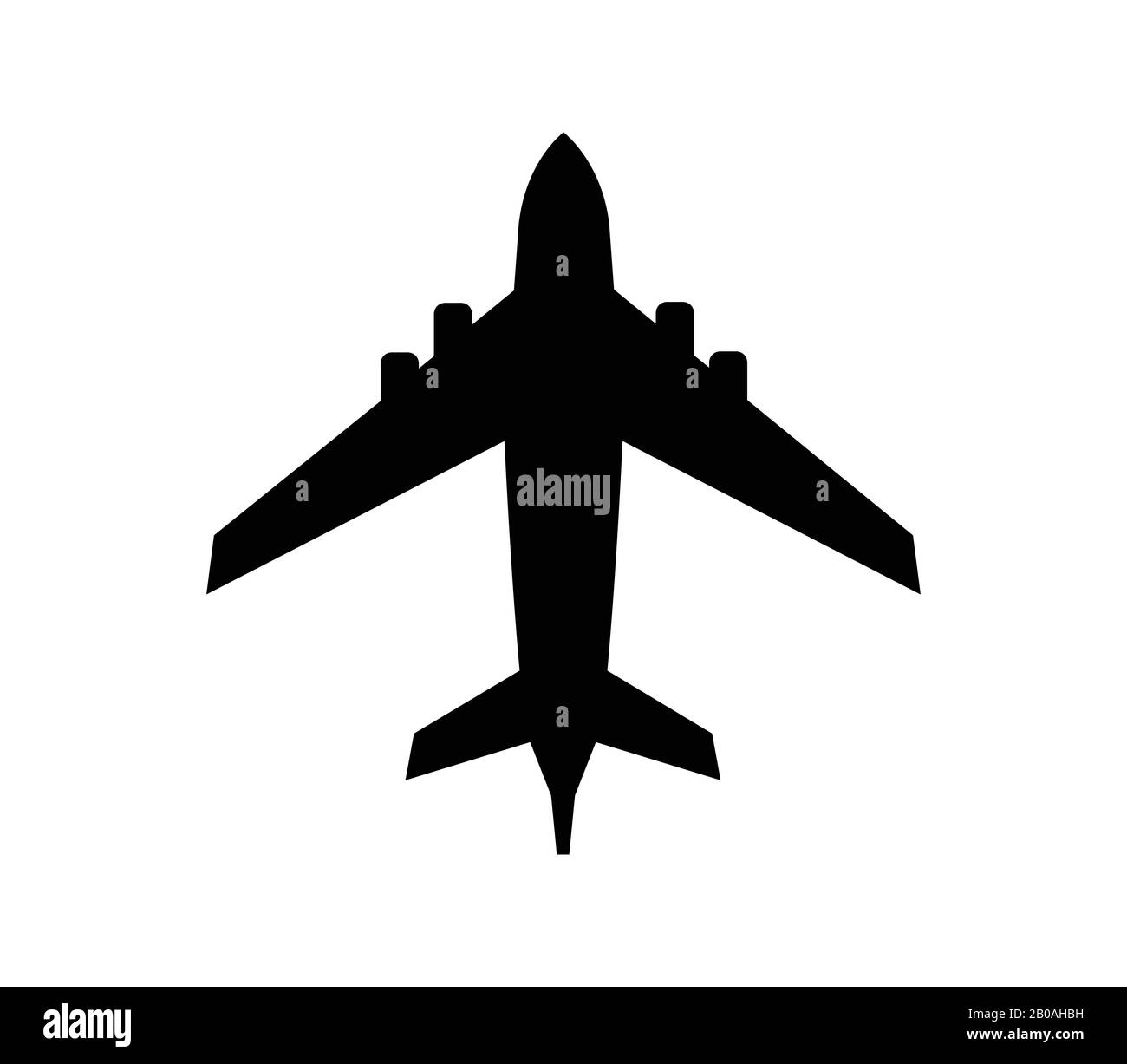 airplane icon illustrated in vector on white background Stock Vector ...