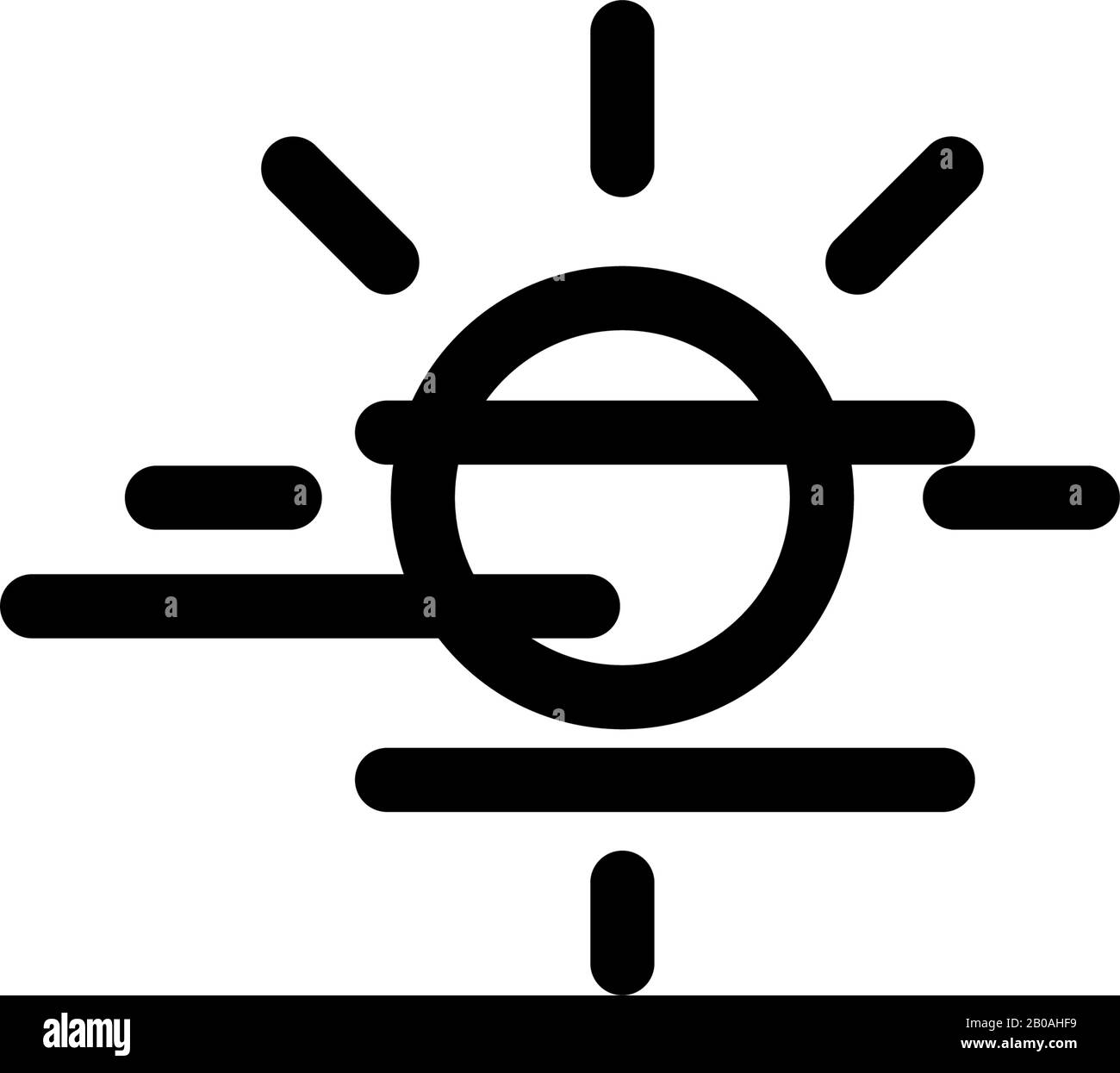 Fog day icon design vector template Stock Vector Image & Art - Alamy