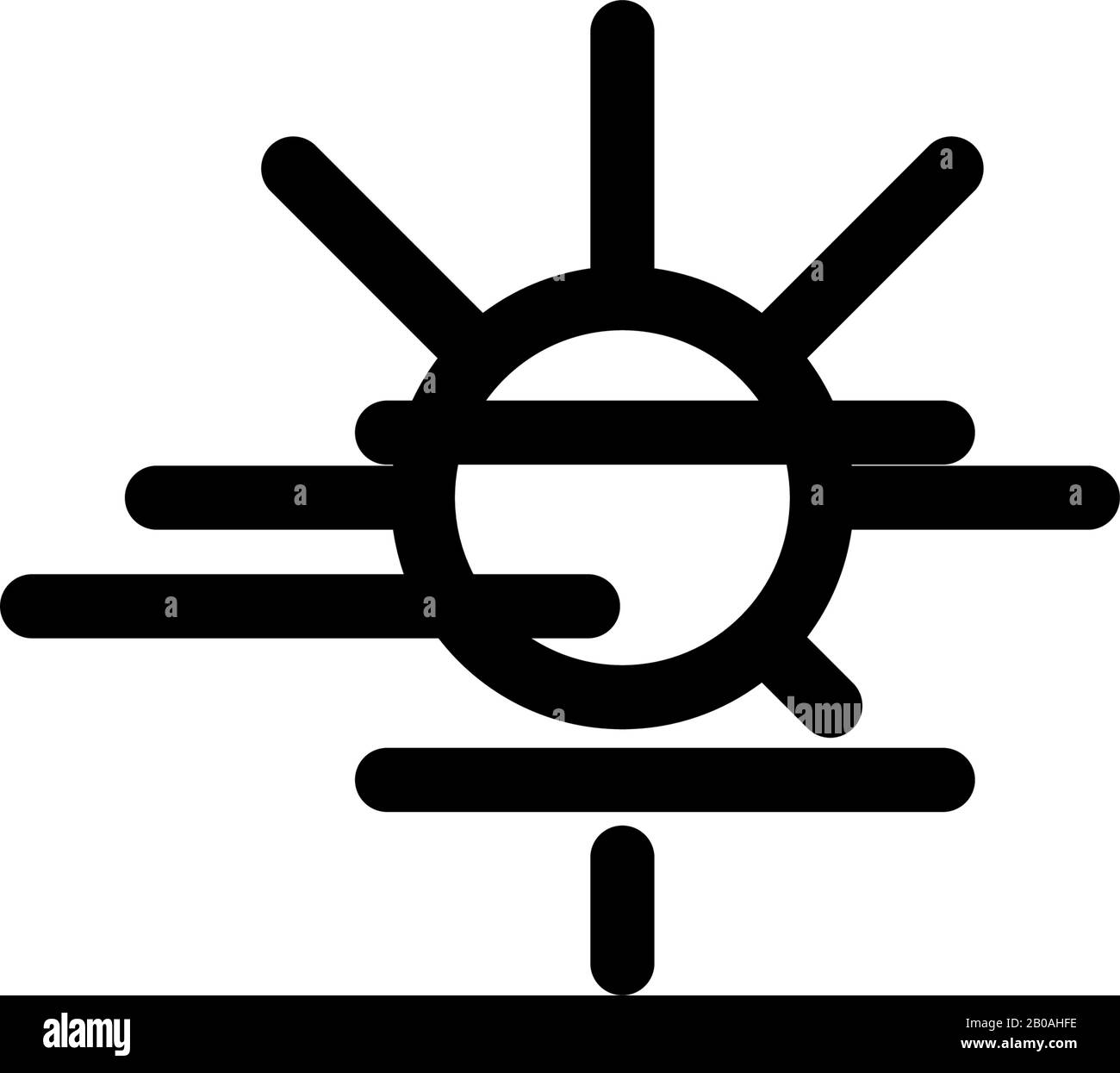Fog day icon design vector template Stock Vector Image & Art - Alamy