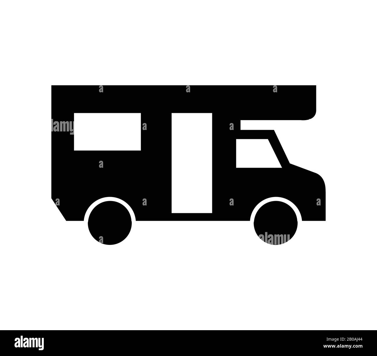 camper icon illustrated in vector on white background Stock Vector ...