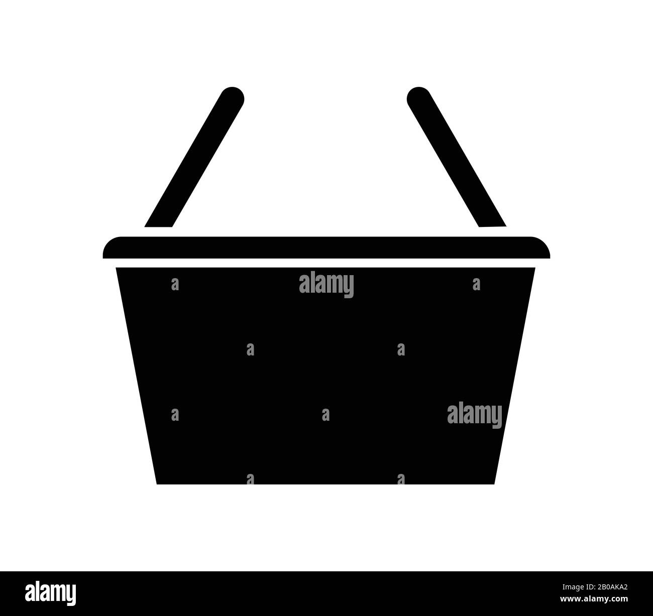 shopping basket icon illustrated in vector on white background Stock ...