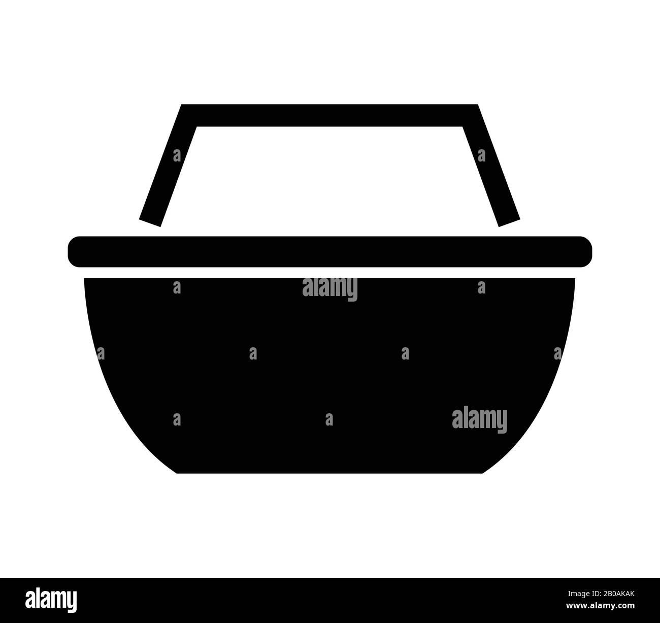 shopping basket icon illustrated in vector on white background Stock ...