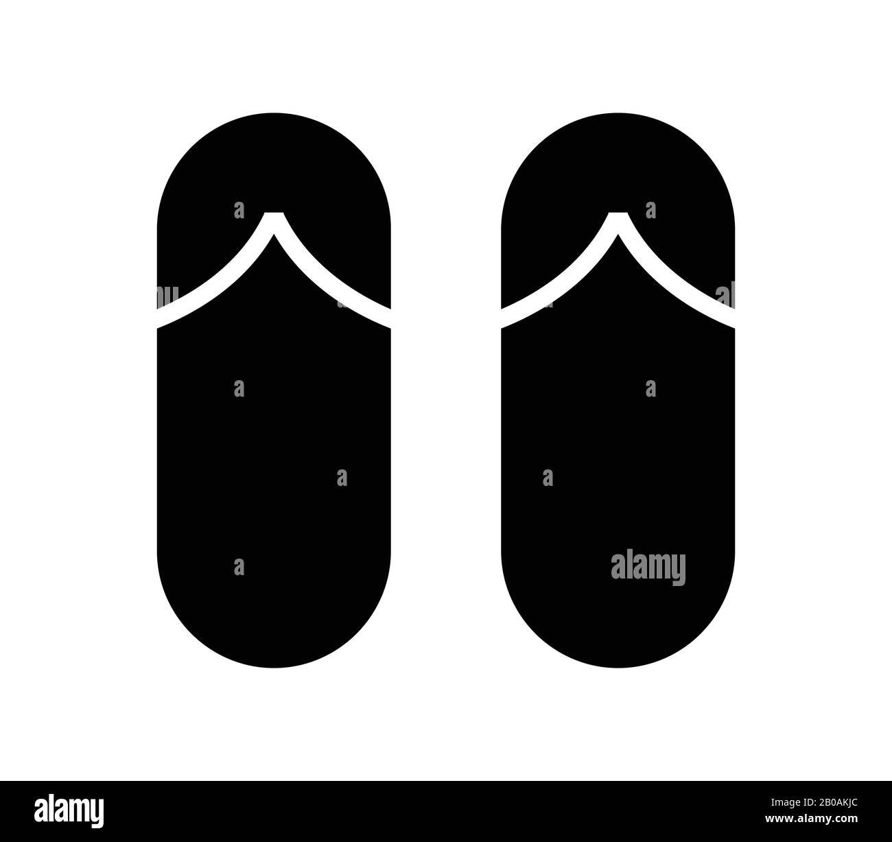 sea slippers icon illustrated on a white background Stock Vector Image ...