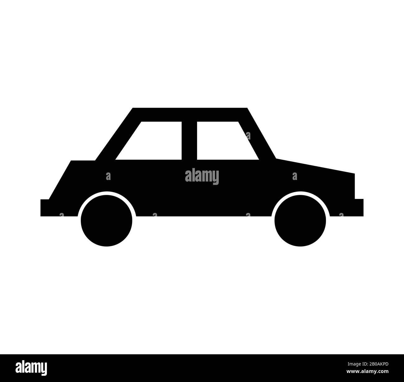 car icon in vector on white background Stock Vector Image & Art - Alamy