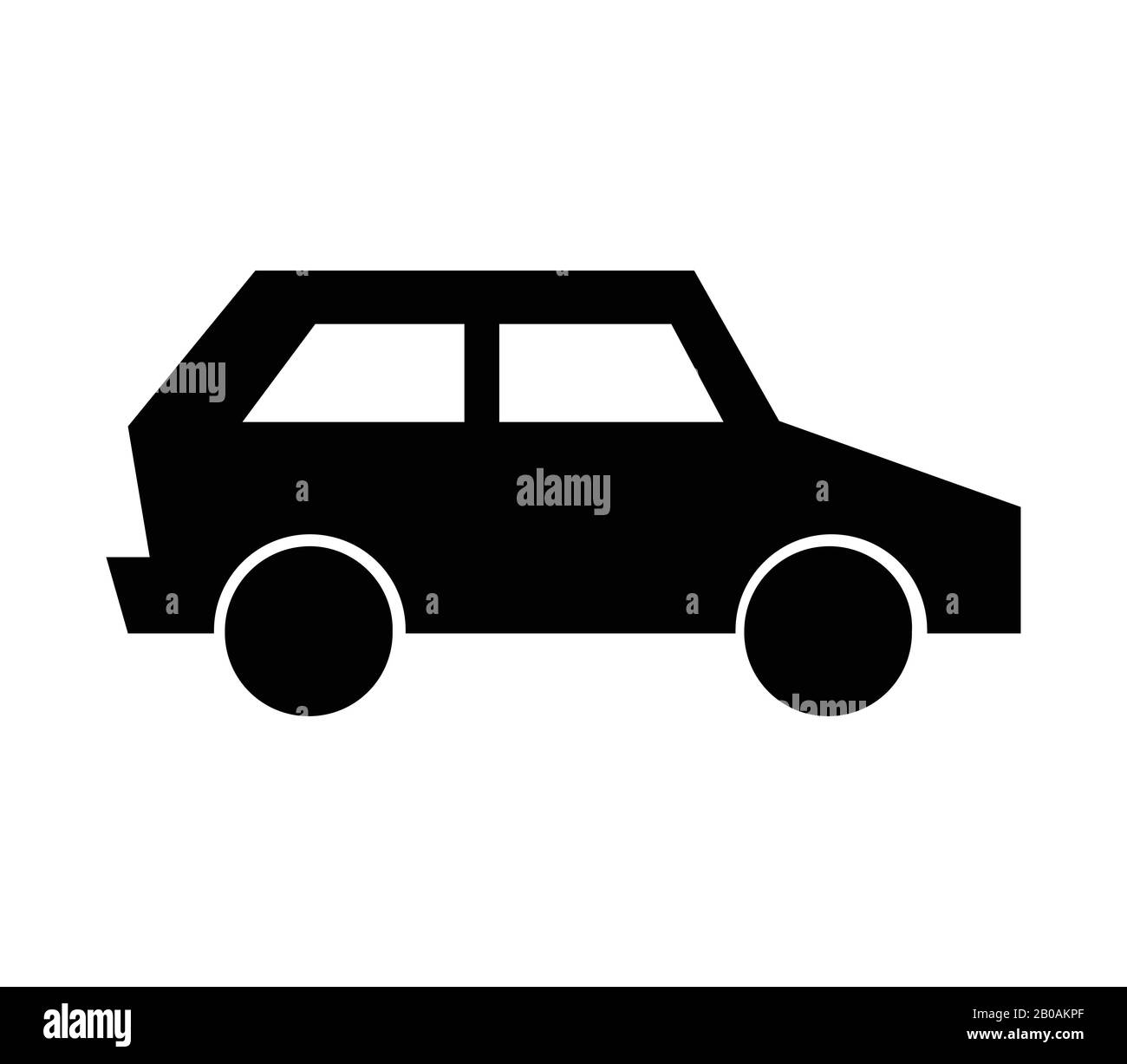 car icon in vector on white background Stock Vector Image & Art - Alamy