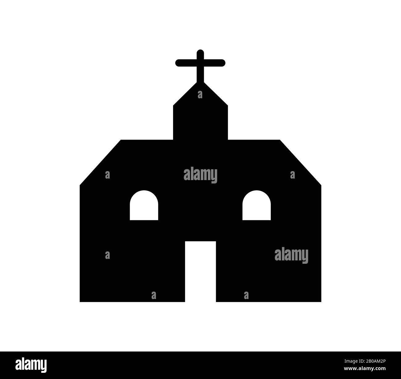 church icon illustrated in vector on white background Stock Vector ...