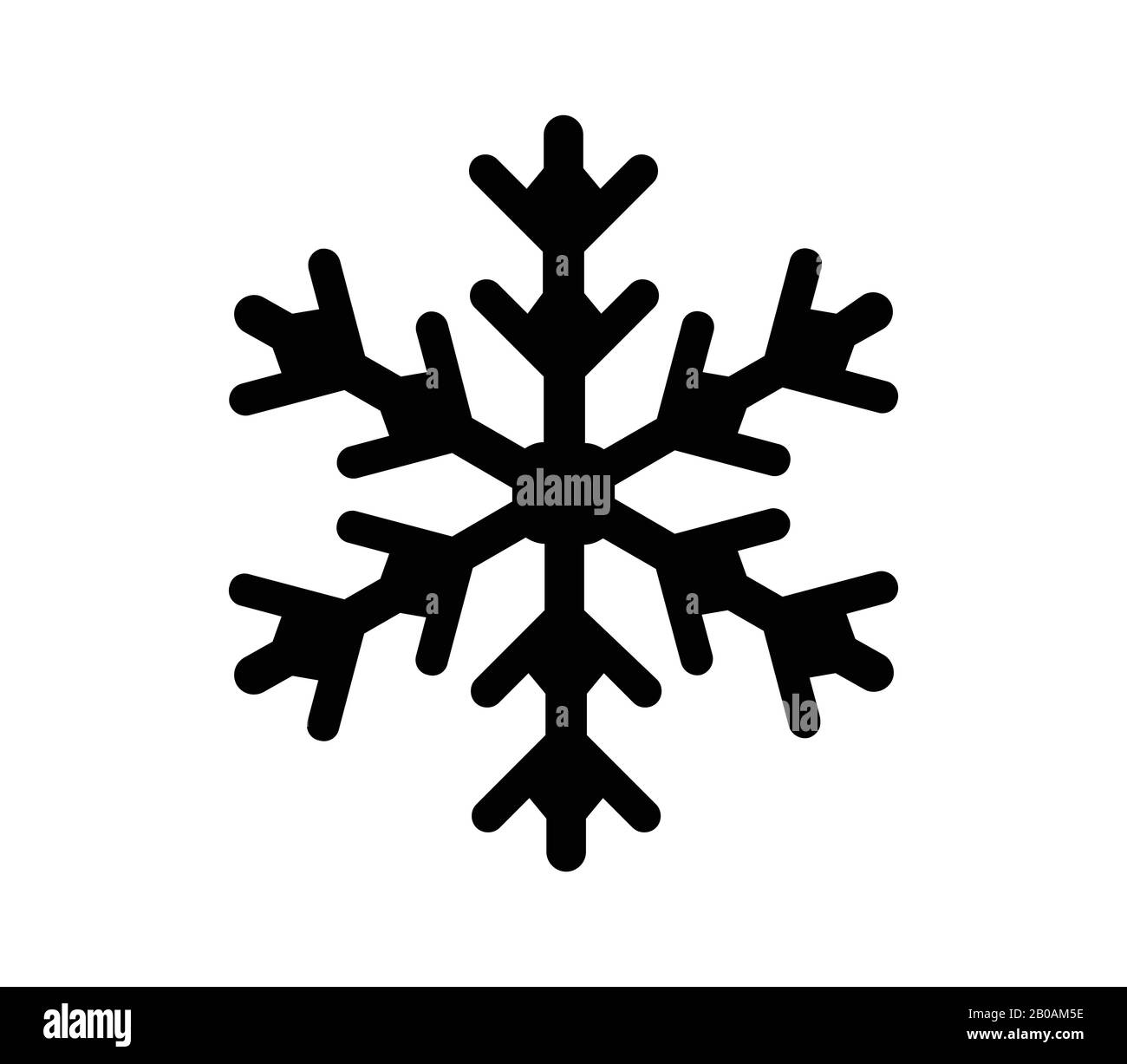 snowflake icon illustrated in vector on white background Stock Vector ...