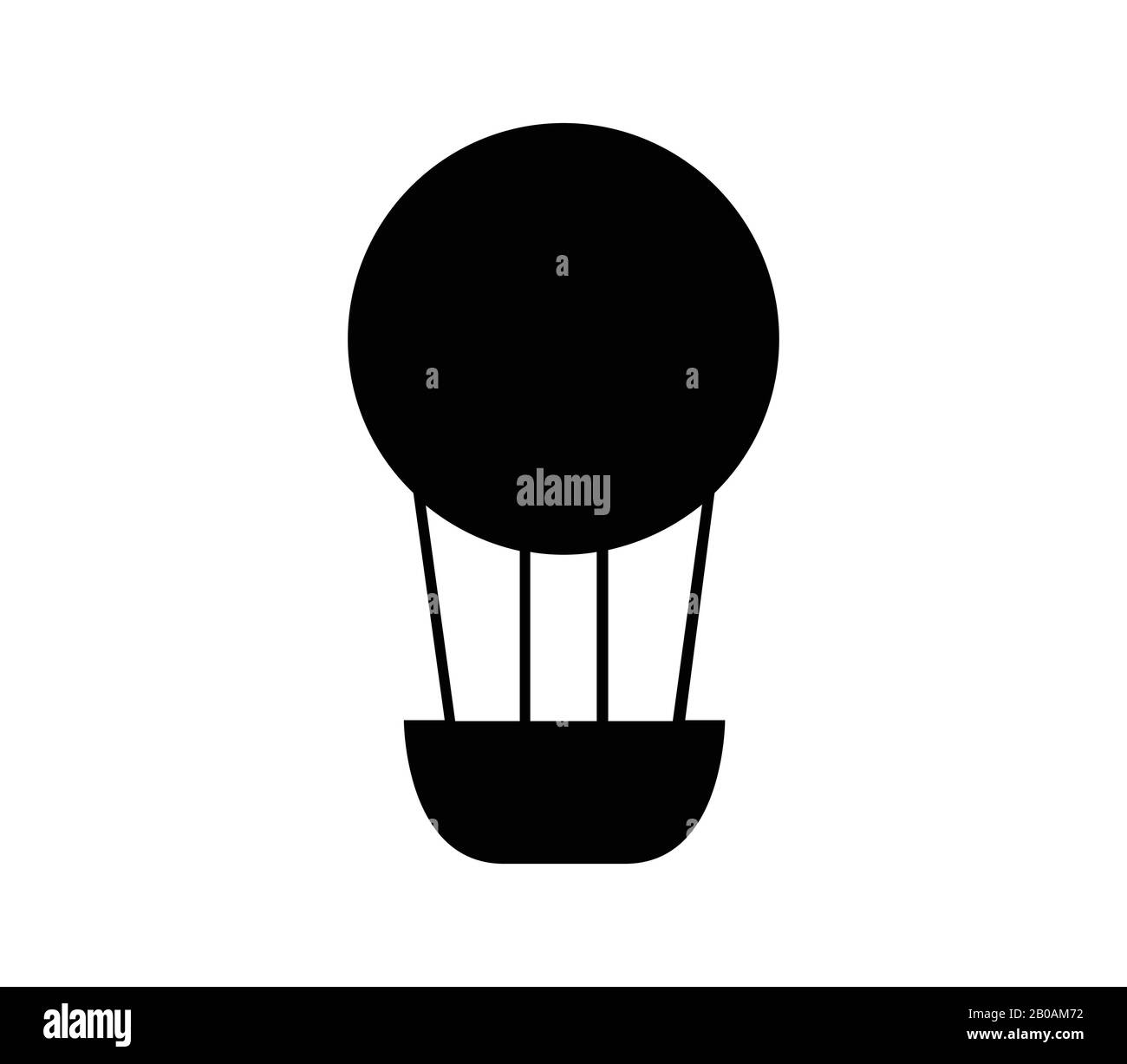 hot air balloon icon illustrated in vector on white background Stock ...