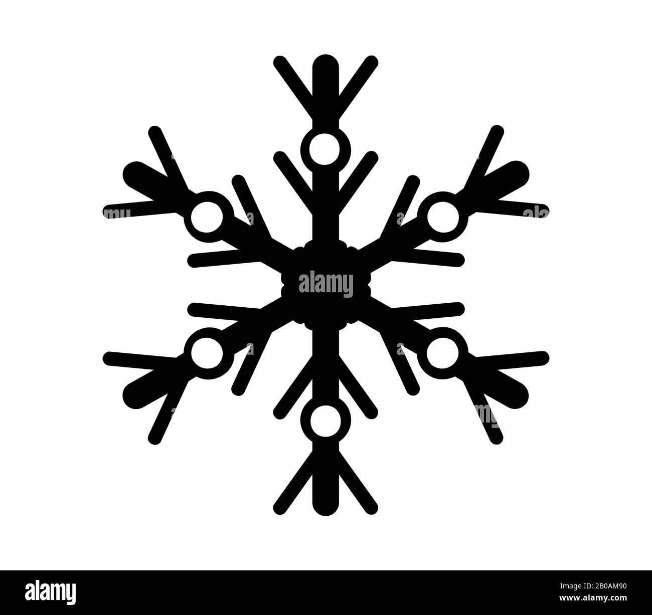 snowflake icon illustrated in vector on white background Stock Vector ...