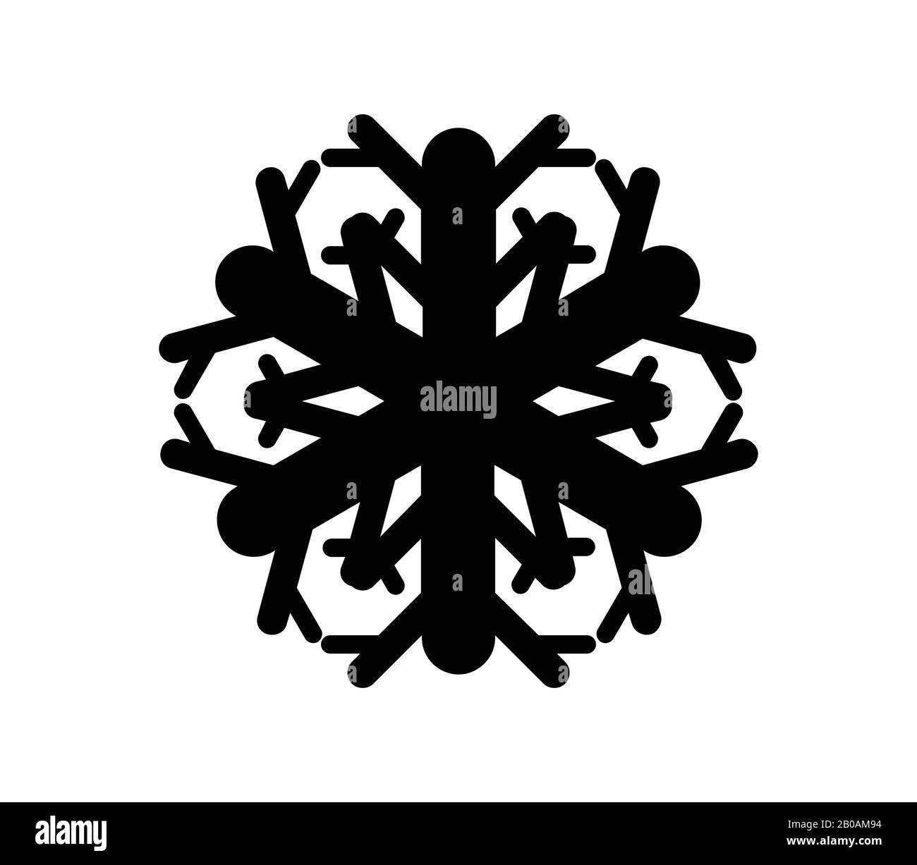 snowflake icon illustrated in vector on white background Stock Vector ...