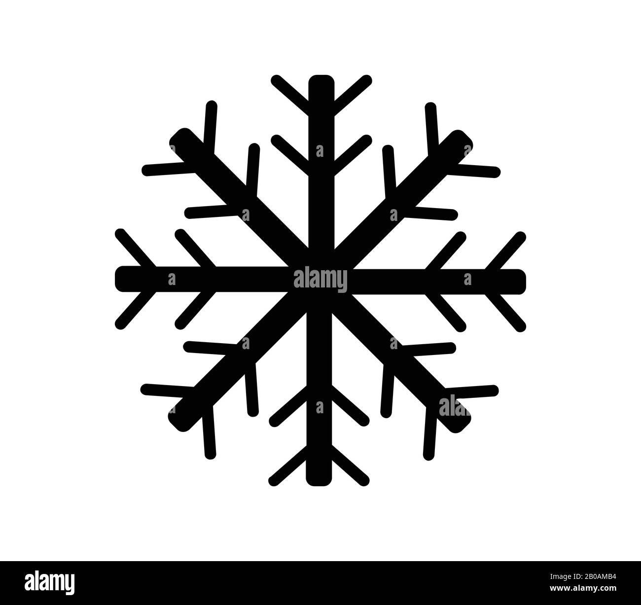 snowflake icon illustrated in vector on white background Stock Vector ...