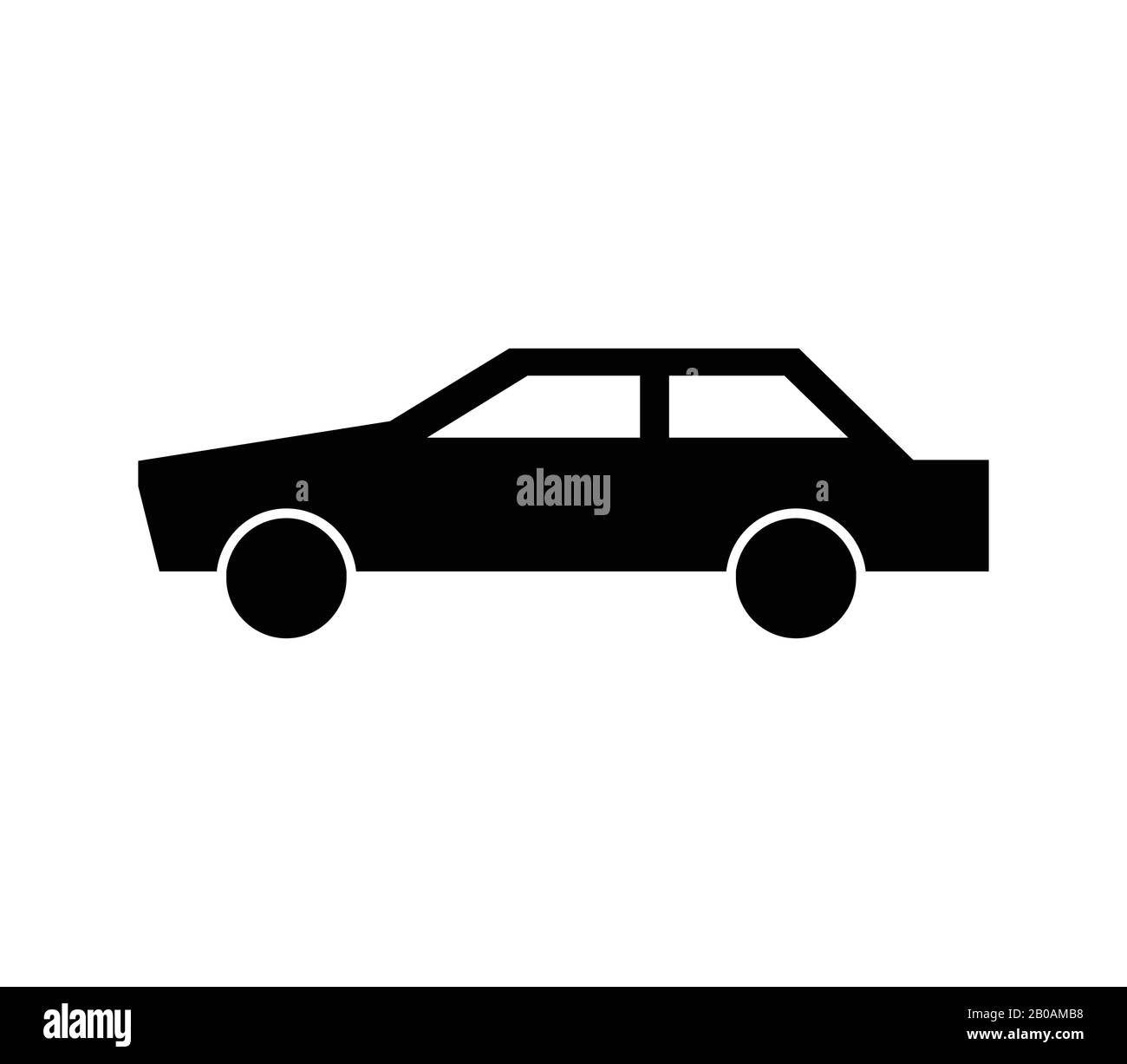 car icon illustrated in vector on white background Stock Vector Image ...