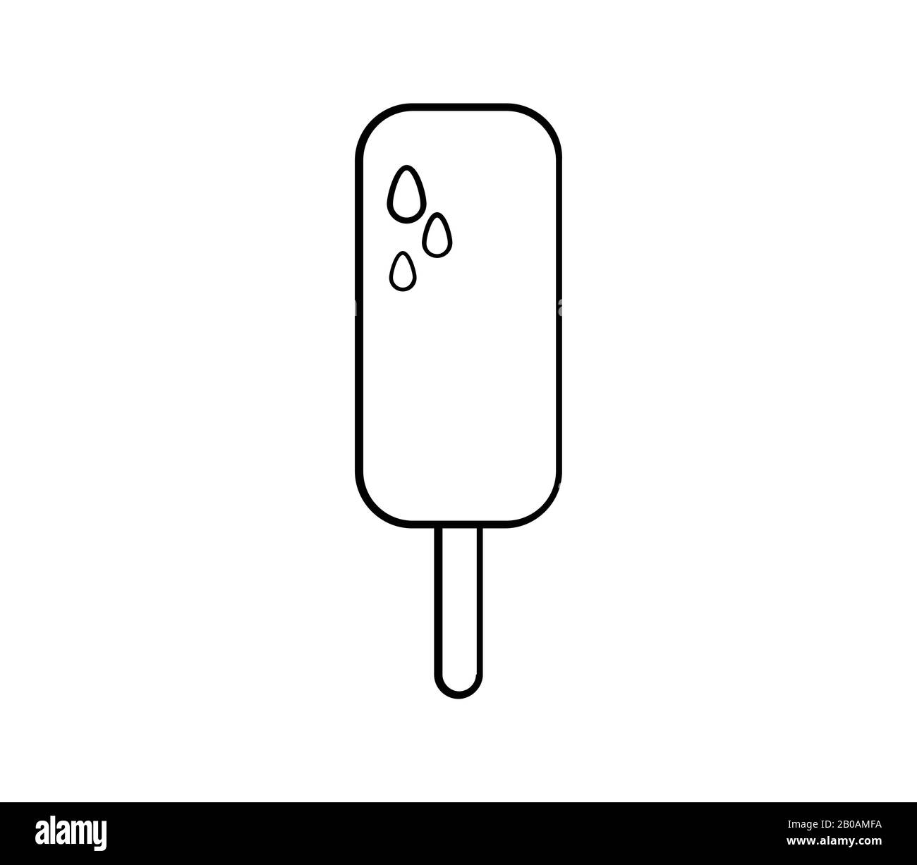 ice cream icon illustrated in vector on white background Stock Vector ...